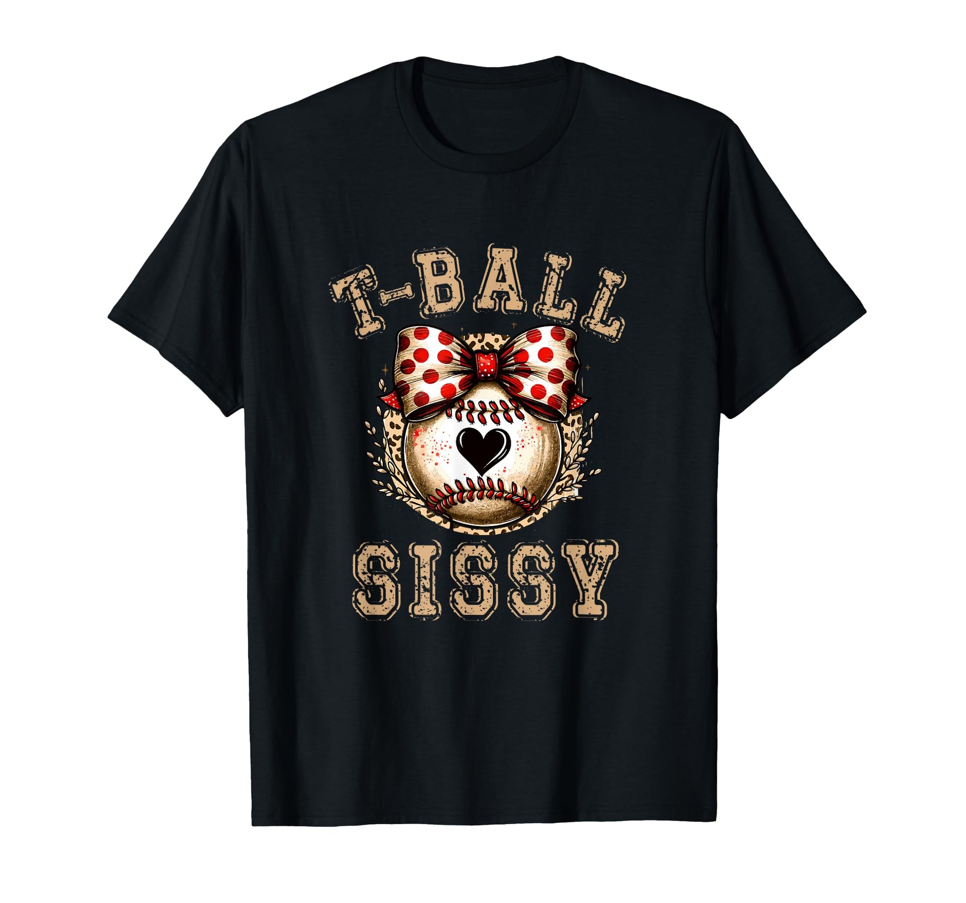 T Ball Sissy Ball Bow Baseball Teen T-Shirt - Unique Graphic Men Women - T-Shirt, Sweatshirt, Hoodie