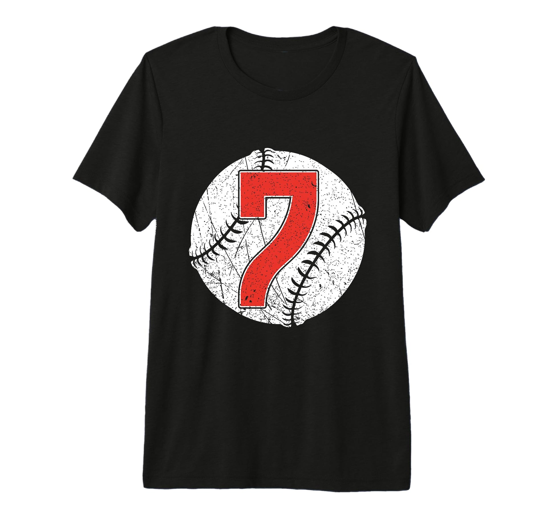 Baseball Birthday 7Th Birthday Party T-Shirt - Graphic Print Men Women - T-Shirt, Sweatshirt, Hoodie