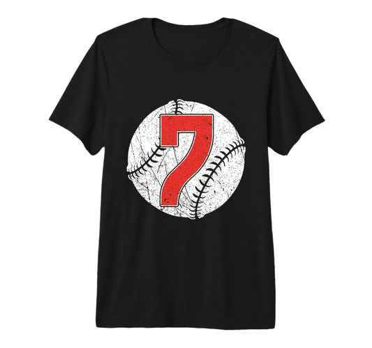 Baseball Birthday 7Th Birthday Party T-Shirt - Graphic Print Men Women - T-Shirt, Sweatshirt, Hoodie