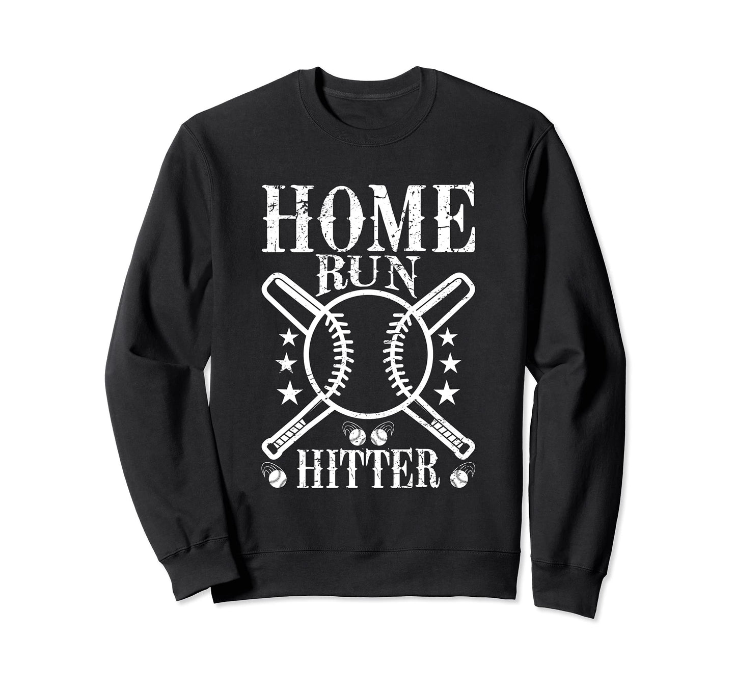 Home Run Hitter Bat And Ball Sweatshirt - Casual Everyday Wear for Adults - T-Shirt, Sweatshirt, Hoodie