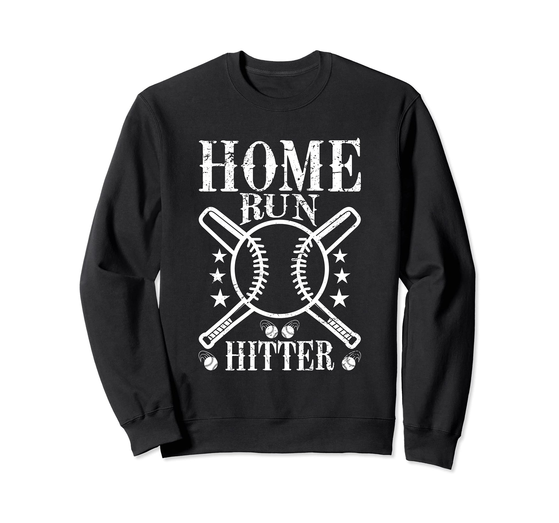 Home Run Hitter Bat And Ball Sweatshirt - Casual Everyday Wear for Adults - T-Shirt, Sweatshirt, Hoodie