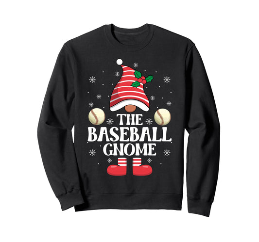 Baseball Gnome Family Matching Group Sweatshirt - Unique Graphic Men Women - T-Shirt, Sweatshirt, Hoodie