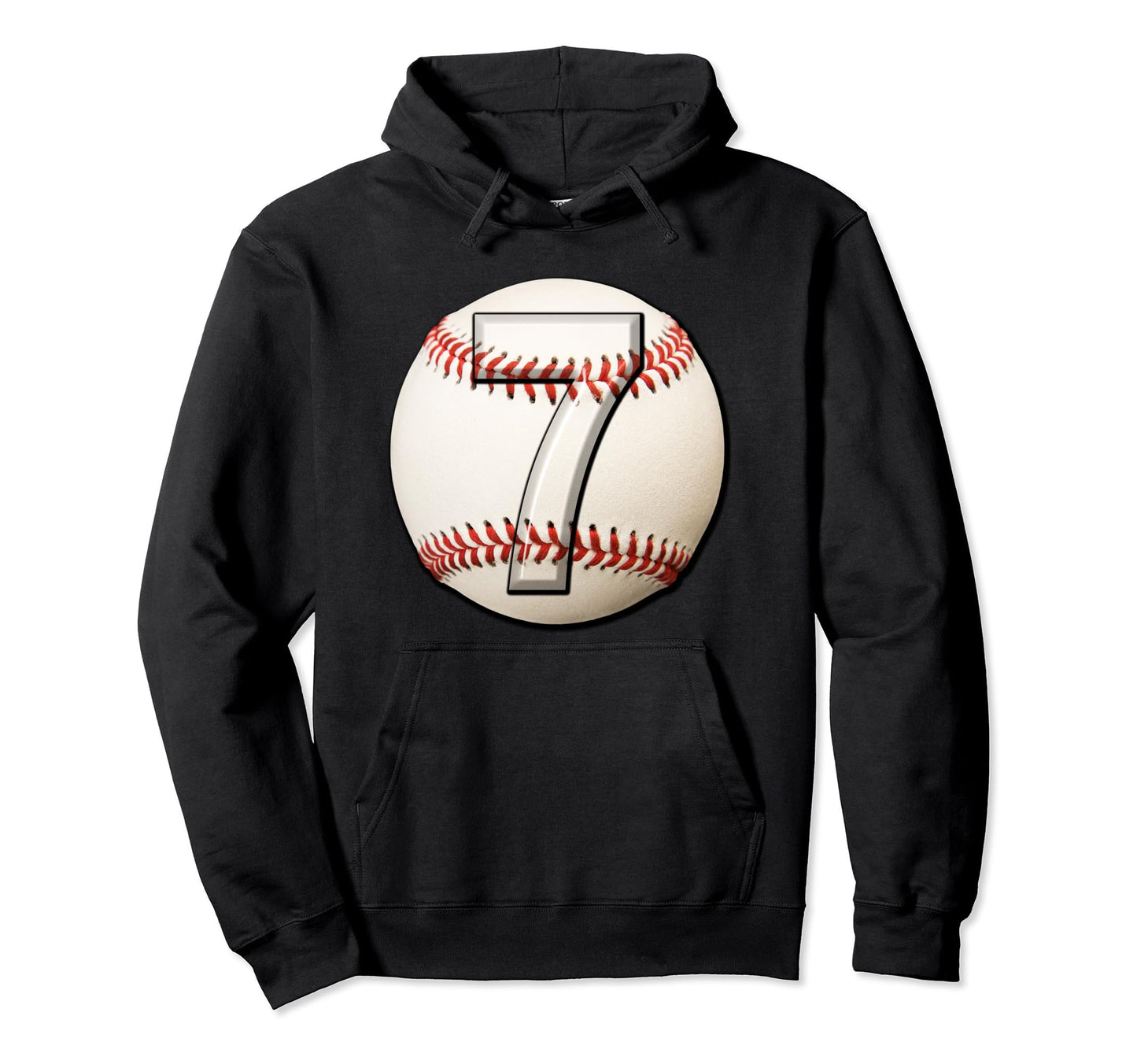 7 Years Old Baseball Themed 7Th Birthday Hoodie - Custom Art Print Unisex - T-Shirt, Sweatshirt, Hoodie