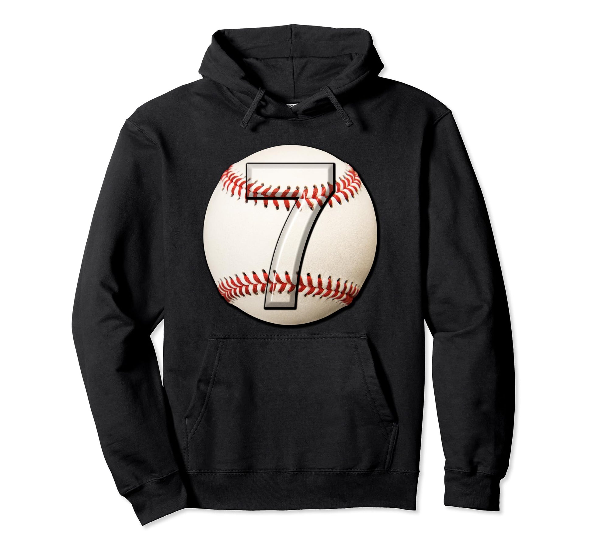7 Years Old Baseball Themed 7Th Birthday Hoodie - Custom Art Print Unisex - T-Shirt, Sweatshirt, Hoodie