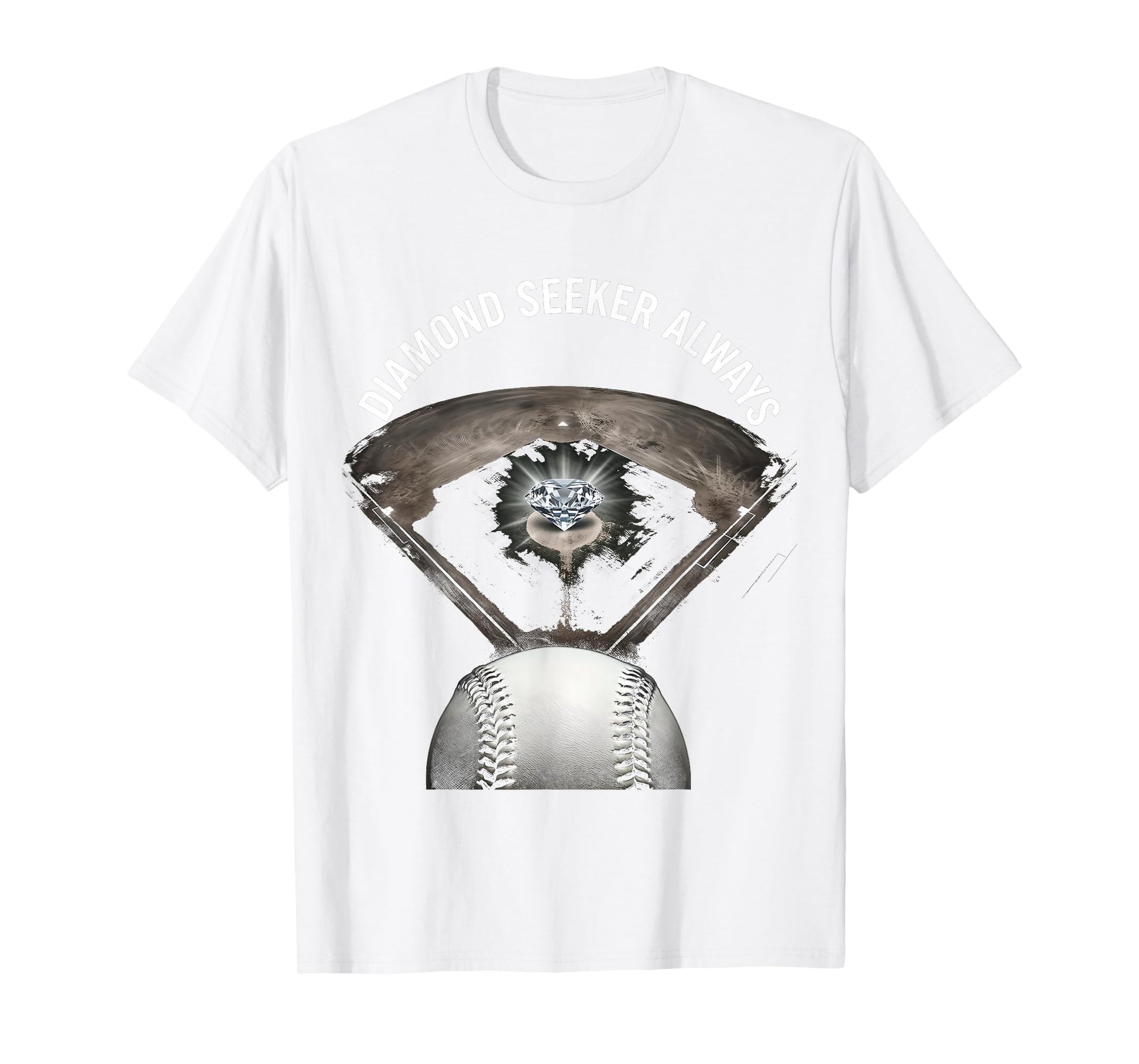 Dirt And Diamonds Baseball Diamond T-Shirt - Streetwear Style Unisex - T-Shirt, Sweatshirt, Hoodie