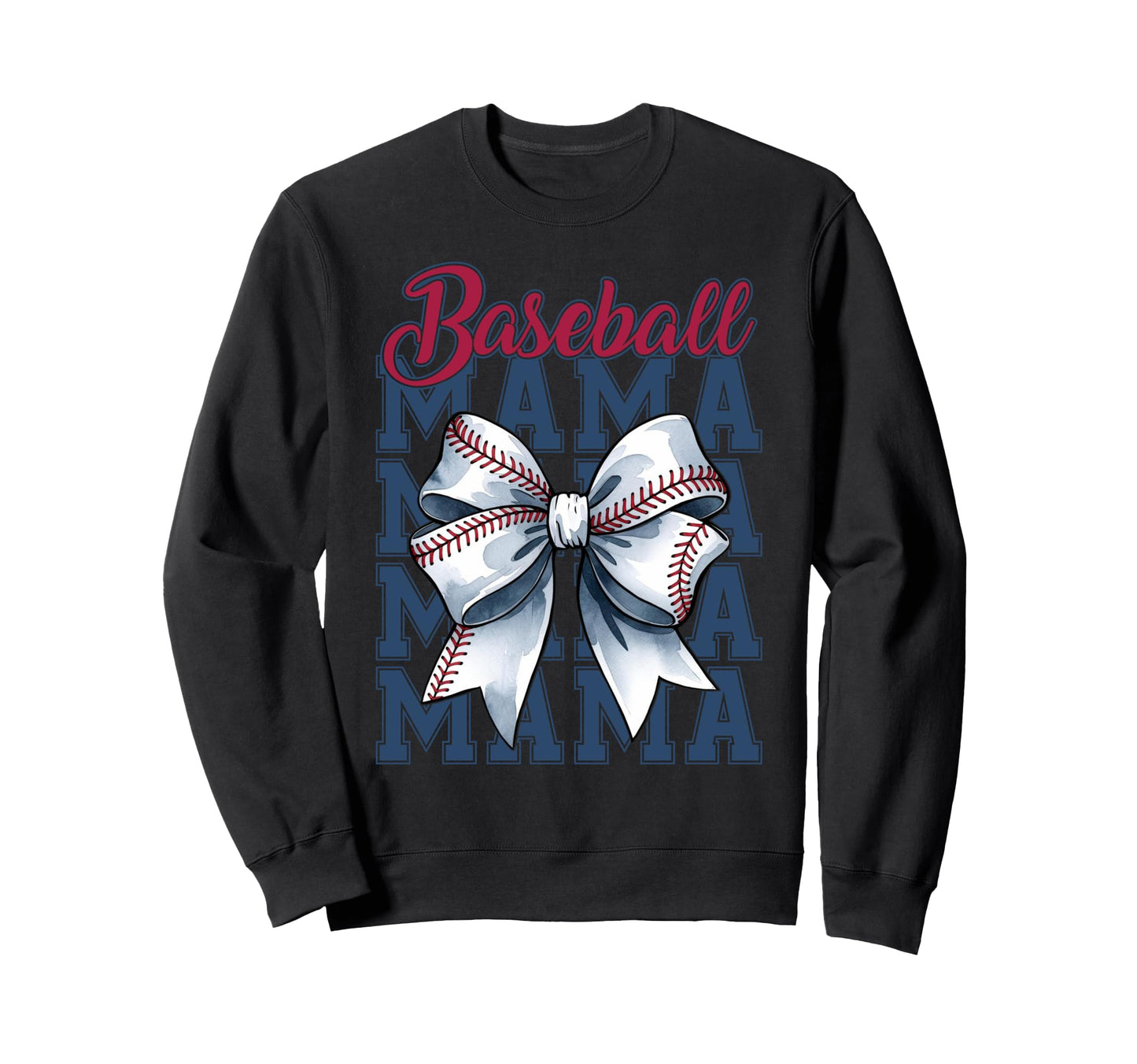 Baseball Mama Coquette Sweatshirt - Fun Novelty Design for Adults - T-Shirt, Sweatshirt, Hoodie
