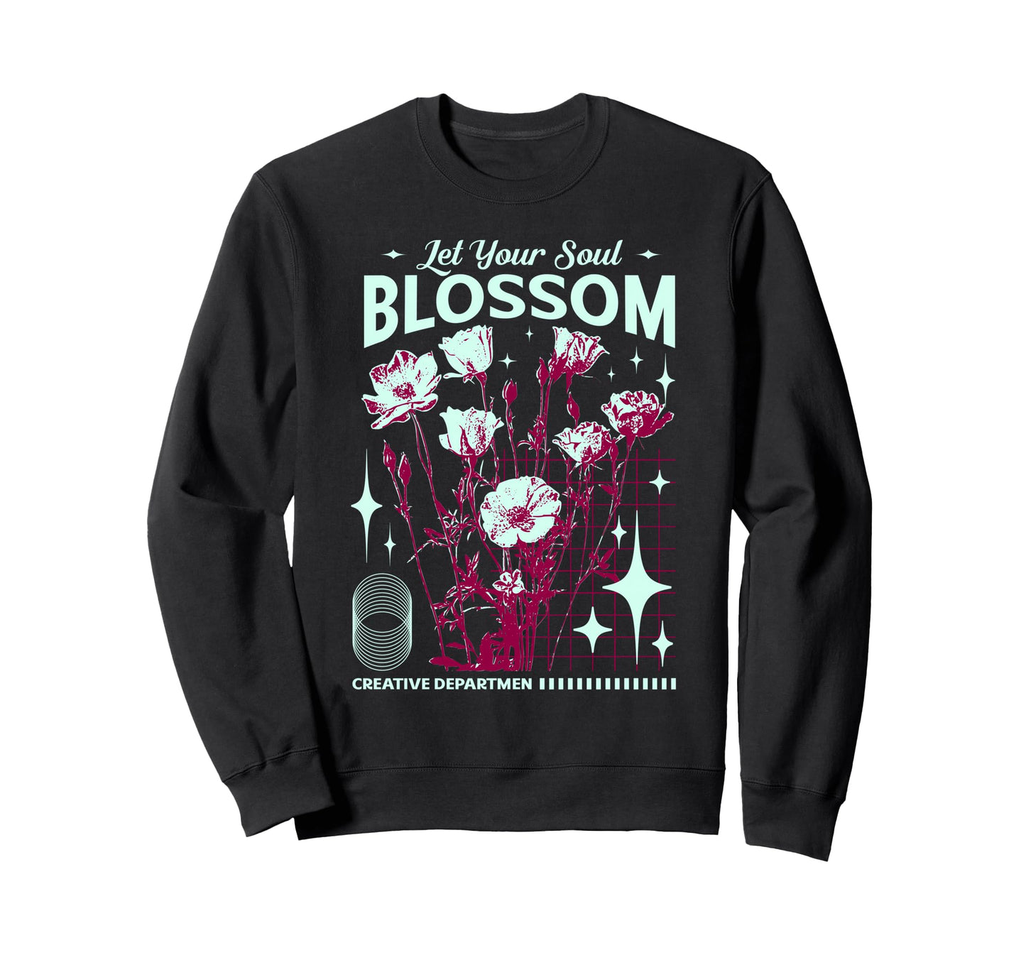 Y2K Blossom Bold Urban Graffiti Sweatshirt - Streetwear Style Men Women - T-Shirt, Sweatshirt, Hoodie