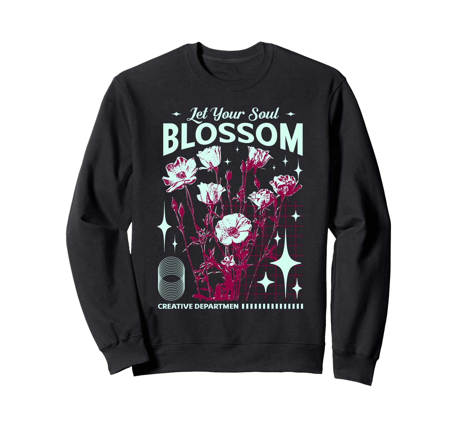 Y2K Blossom Bold Urban Graffiti Sweatshirt - Streetwear Style Men Women - T-Shirt, Sweatshirt, Hoodie