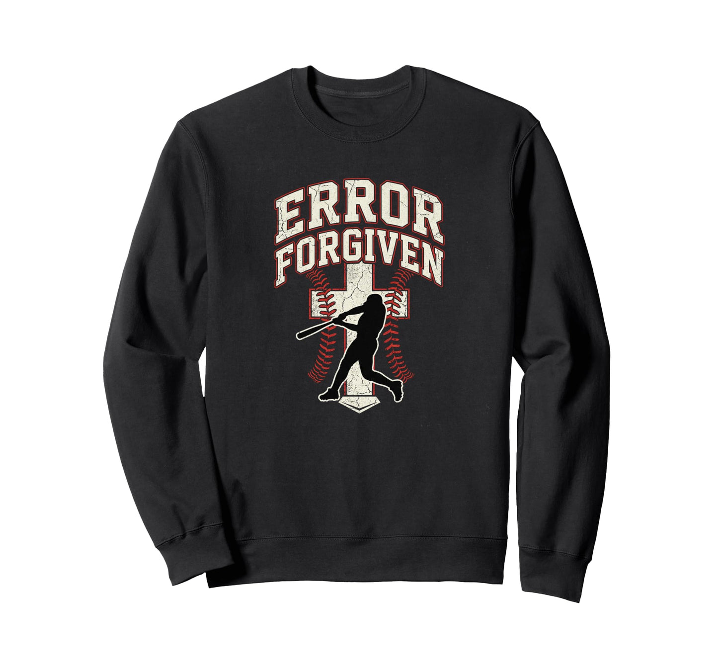 Error Forgiven Christian Baseball Sweatshirt - Unique Graphic Men Women - T-Shirt, Sweatshirt, Hoodie