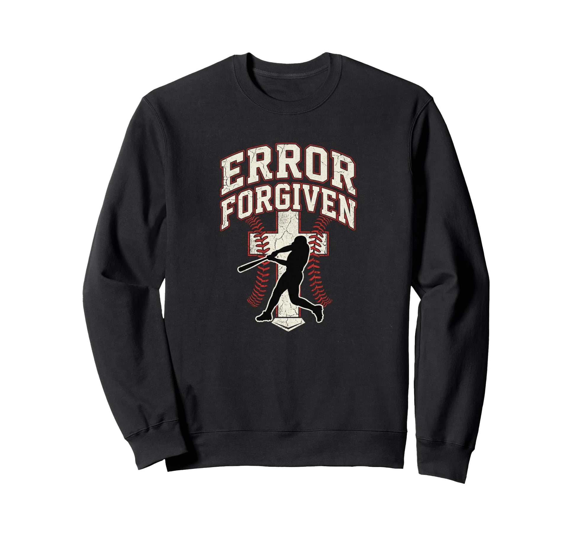 Error Forgiven Christian Baseball Sweatshirt - Unique Graphic Men Women - T-Shirt, Sweatshirt, Hoodie