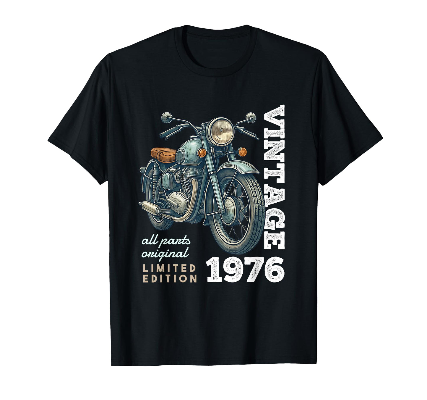 1976 50 Years Old Motorcycle 50Th T-Shirt - Unique Graphic for Adults - T-Shirt, Sweatshirt, Hoodie