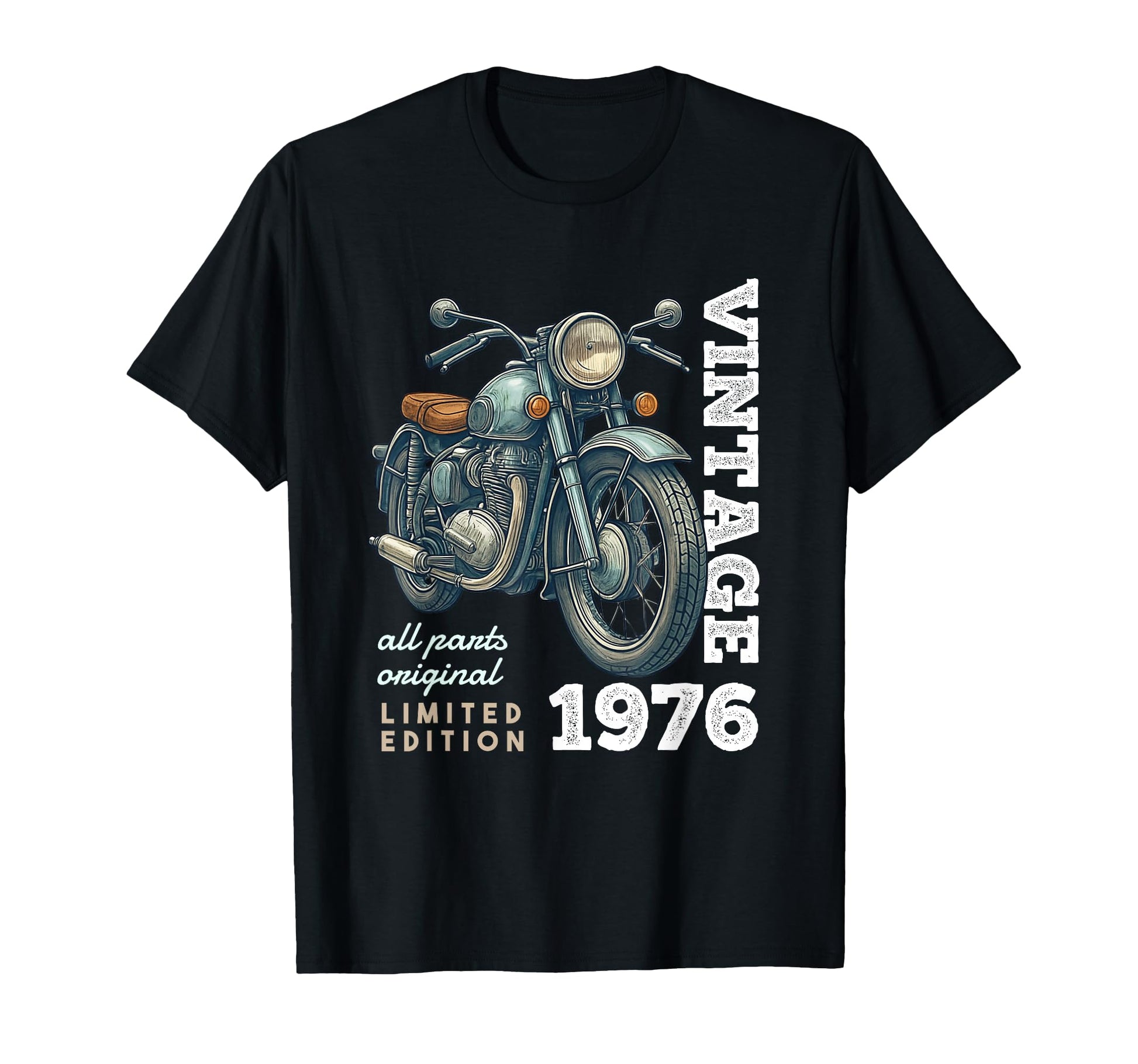1976 50 Years Old Motorcycle 50Th T-Shirt - Unique Graphic for Adults - T-Shirt, Sweatshirt, Hoodie