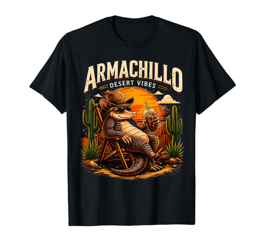 Armachillo Desert Vibes Western T-Shirt - Aesthetic Graphic Men Women - T-Shirt, Sweatshirt, Hoodie