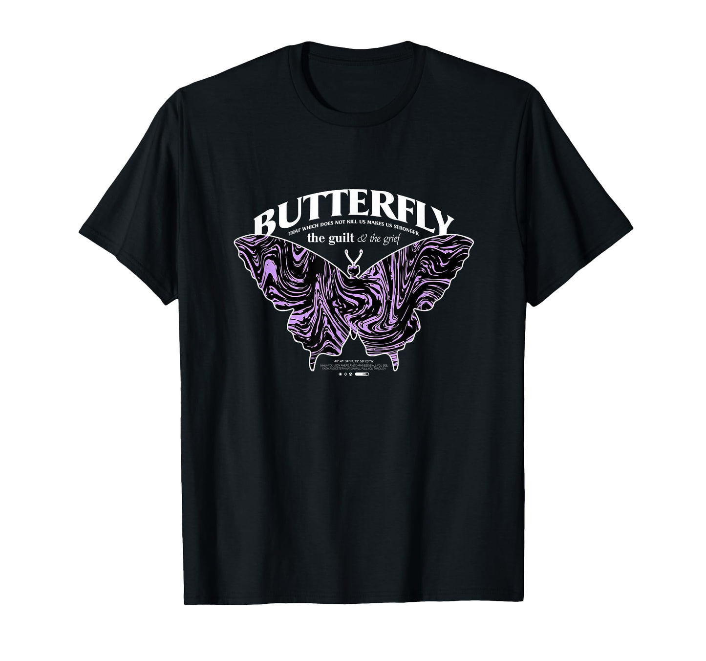 Butterfly Y2K Grunge Aesthetic T-Shirt - Aesthetic Graphic Unisex - T-Shirt, Sweatshirt, Hoodie