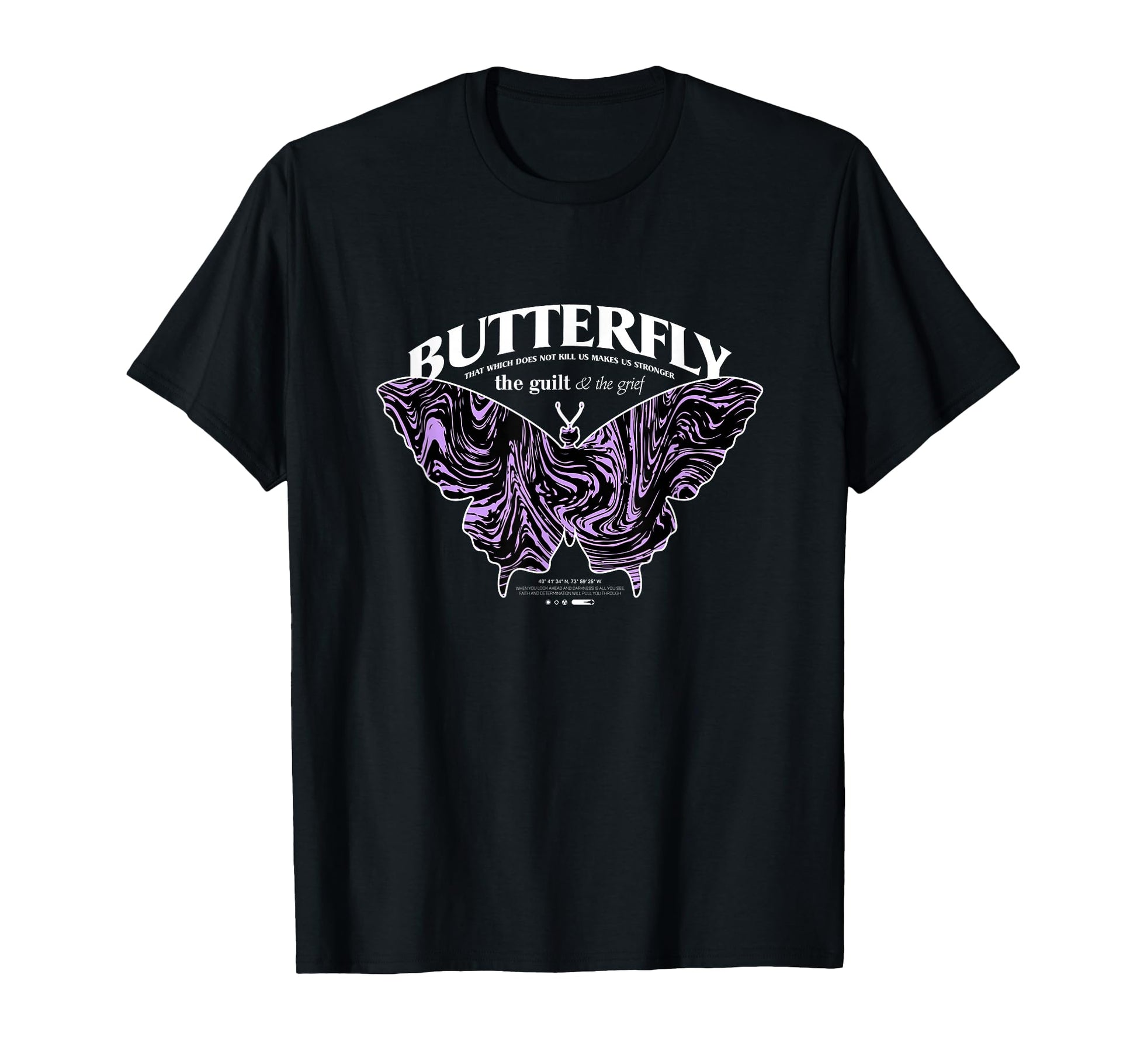 Butterfly Y2K Grunge Aesthetic T-Shirt - Aesthetic Graphic Unisex - T-Shirt, Sweatshirt, Hoodie