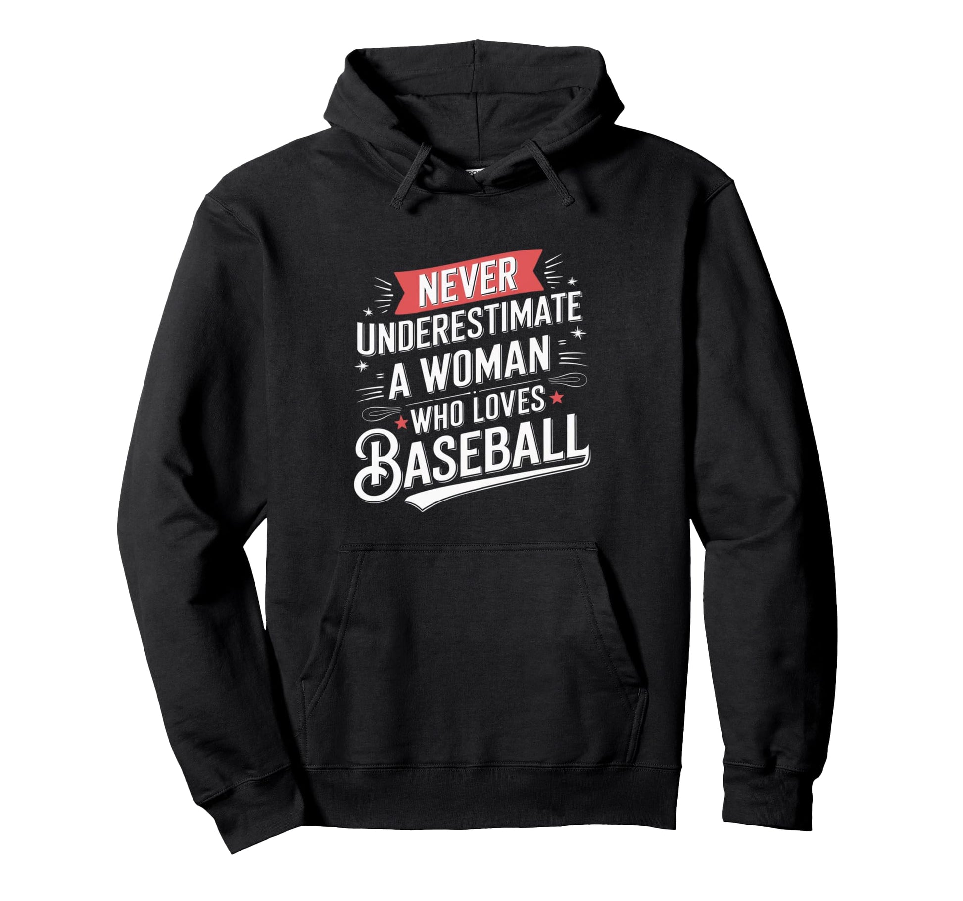 Never Underestimate Who Loves Baseball Hoodie - Custom Art Print Unisex - T-Shirt, Sweatshirt, Hoodie