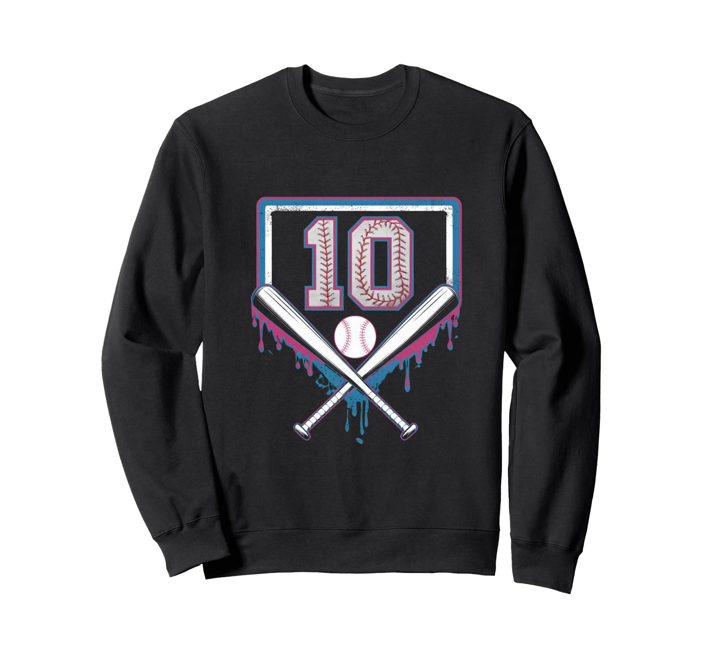 Sprinkle 10Th Birthday Baseball Sweatshirt - Fun Novelty Design for Adults - T-Shirt, Sweatshirt, Hoodie