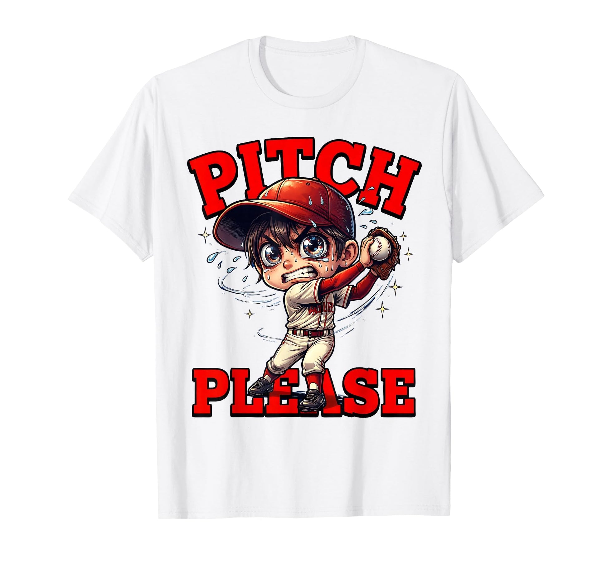 Pitch Please Funny Baseball T-Shirt - Novelty Apparel for Adults - T-Shirt, Sweatshirt, Hoodie