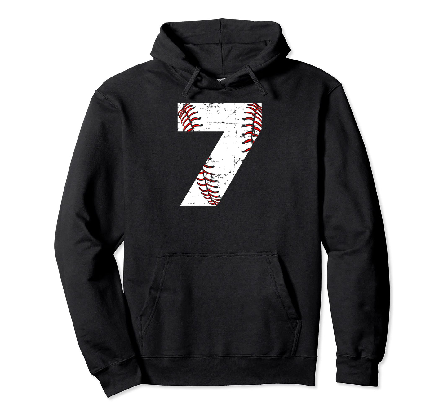 7Th Birthday Or 7 Year Old Baseball Seven Hoodie - Graphic Print for Adults - T-Shirt, Sweatshirt, Hoodie
