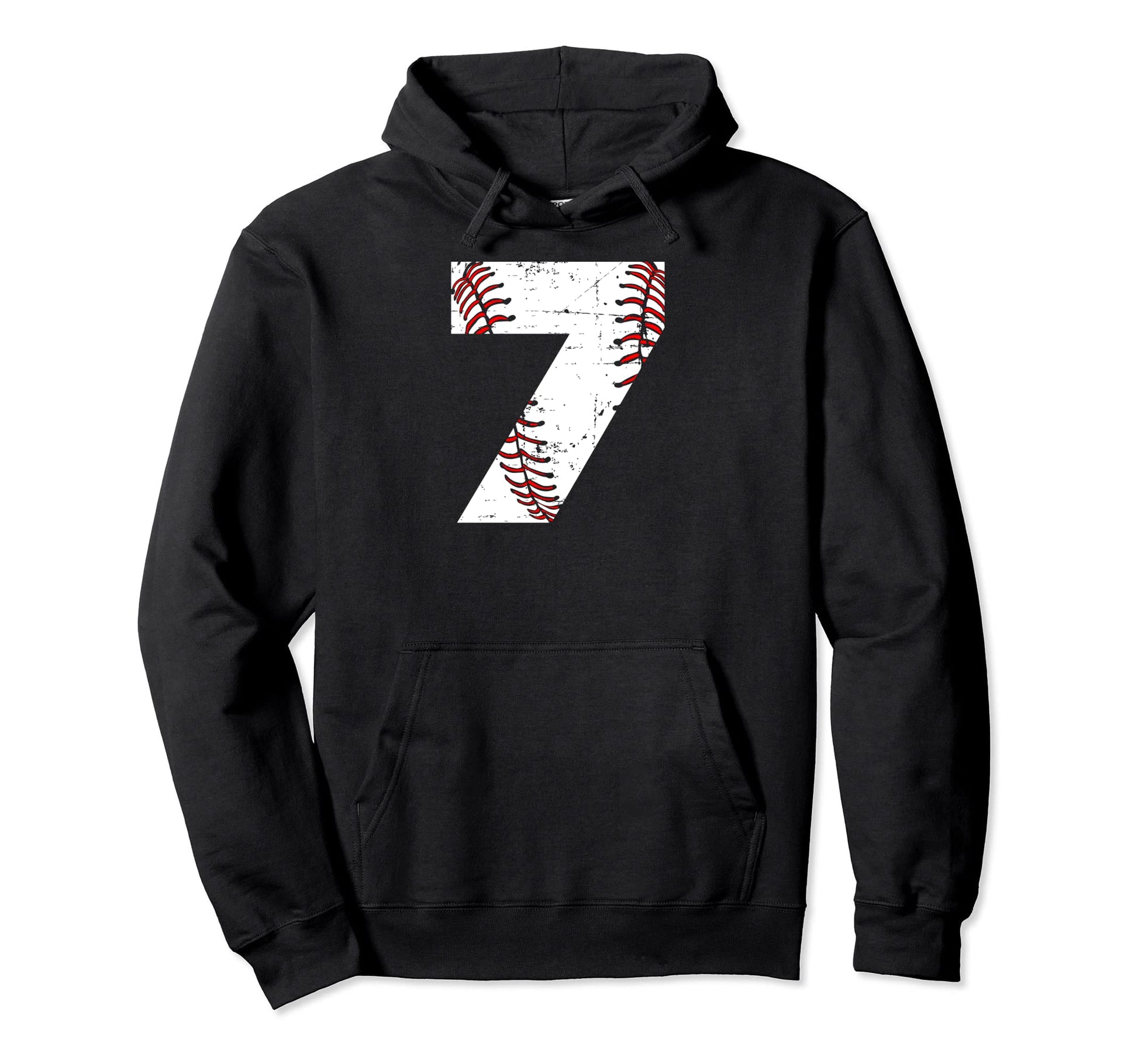 7Th Birthday Or 7 Year Old Baseball Seven Hoodie - Graphic Print for Adults - T-Shirt, Sweatshirt, Hoodie