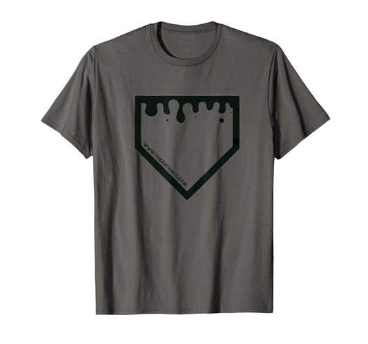 Baseball Home Plate Drip T-Shirt - Casual Everyday Wear Unisex - T-Shirt, Sweatshirt, Hoodie