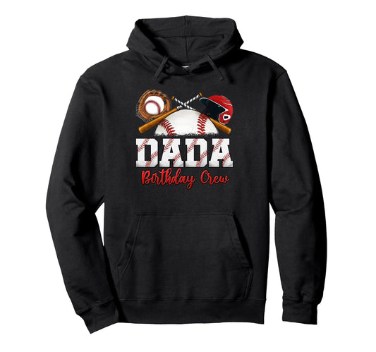 Baseball Birthday Party Sports Family Hoodie - Graphic Print Men Women - T-Shirt, Sweatshirt, Hoodie