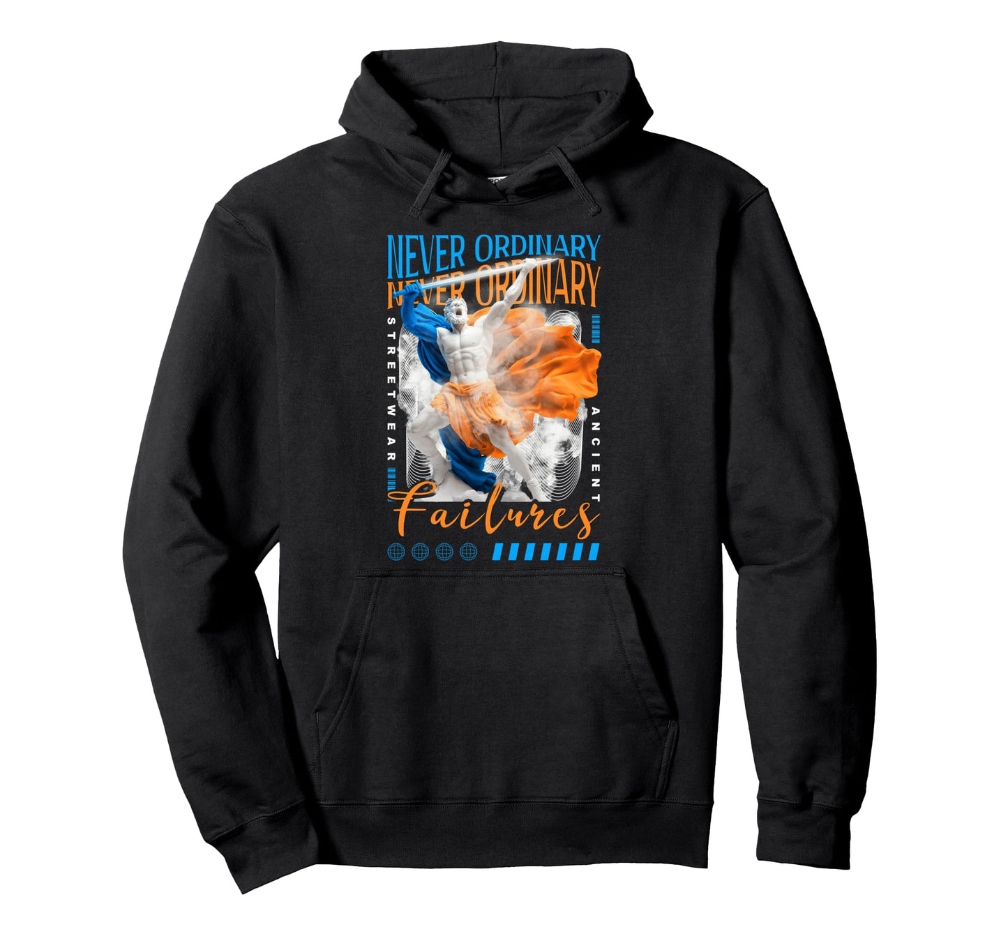 Y2K Ordinary Bold Urban Graffiti Aesthetic Hoodie - Graphic Print Unisex - T-Shirt, Sweatshirt, Hoodie