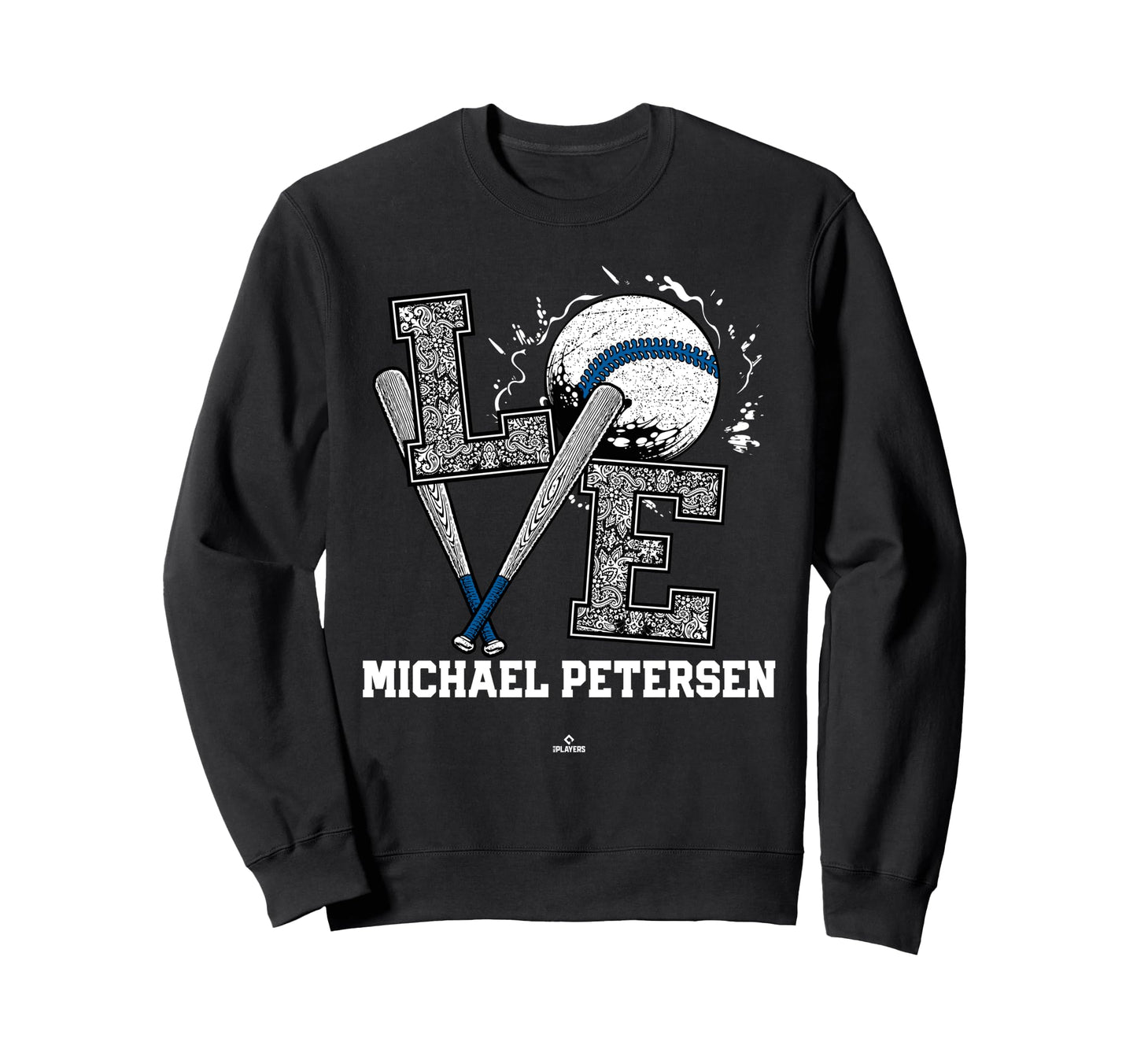 Distressed Baseball Love Michael Sweatshirt - Trendy Graphic Unisex - T-Shirt, Sweatshirt, Hoodie