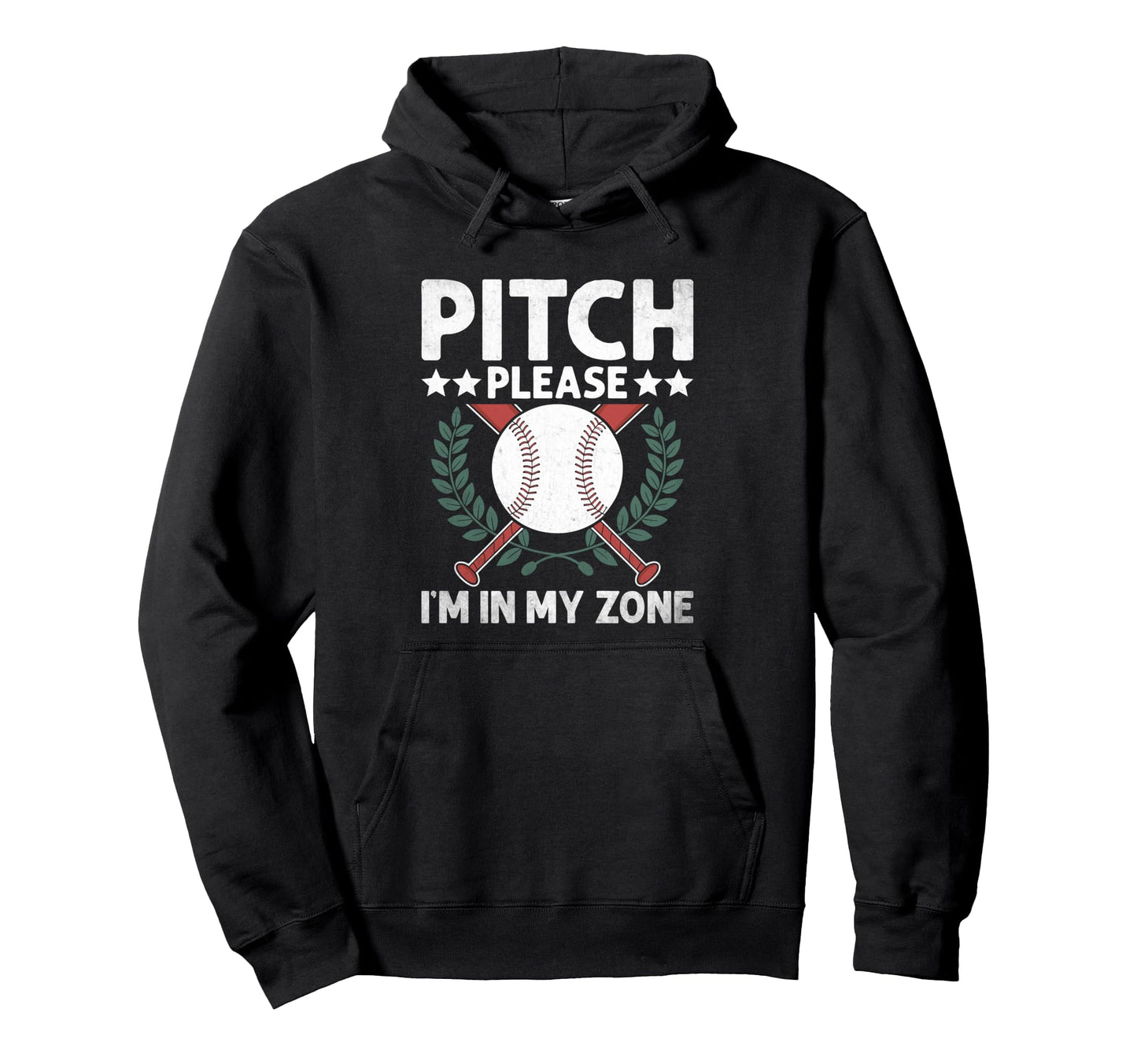 Pitch Please Im My Zone Catcher Pitcher Hoodie - Trendy Graphic Men Women - T-Shirt, Sweatshirt, Hoodie