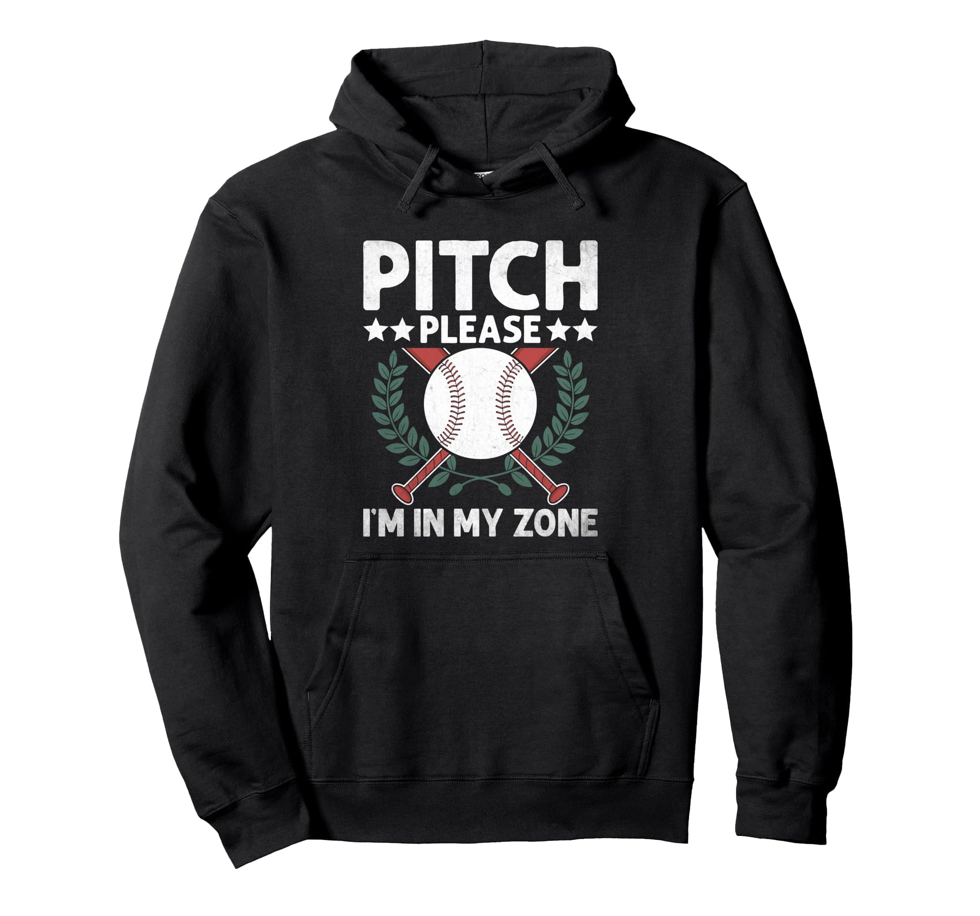 Pitch Please Im My Zone Catcher Pitcher Hoodie - Trendy Graphic Men Women - T-Shirt, Sweatshirt, Hoodie