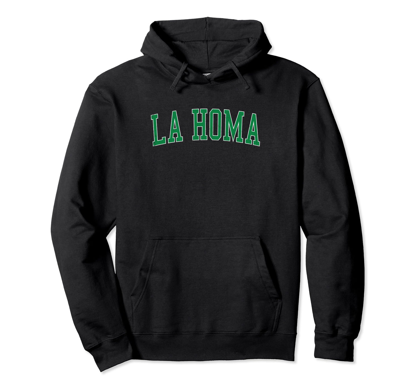 La Homa Tx Distressed Green Varsity Hoodie - Graphic Print Unisex - T-Shirt, Sweatshirt, Hoodie