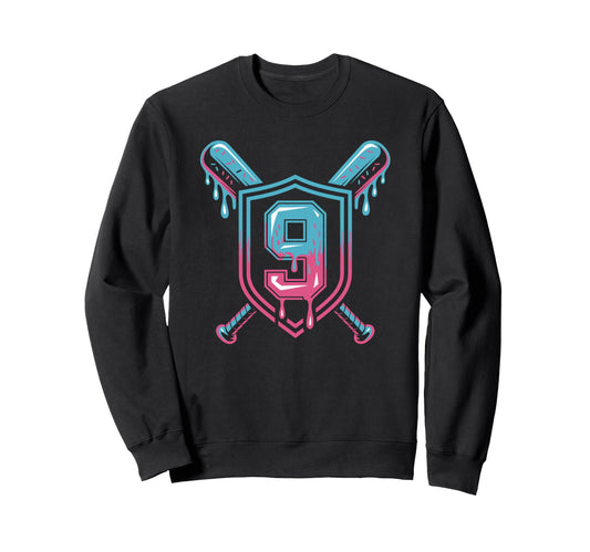 Baseball Ice Cream Drip Birthday Mood Sweatshirt - Streetwear Style Unisex - T-Shirt, Sweatshirt, Hoodie
