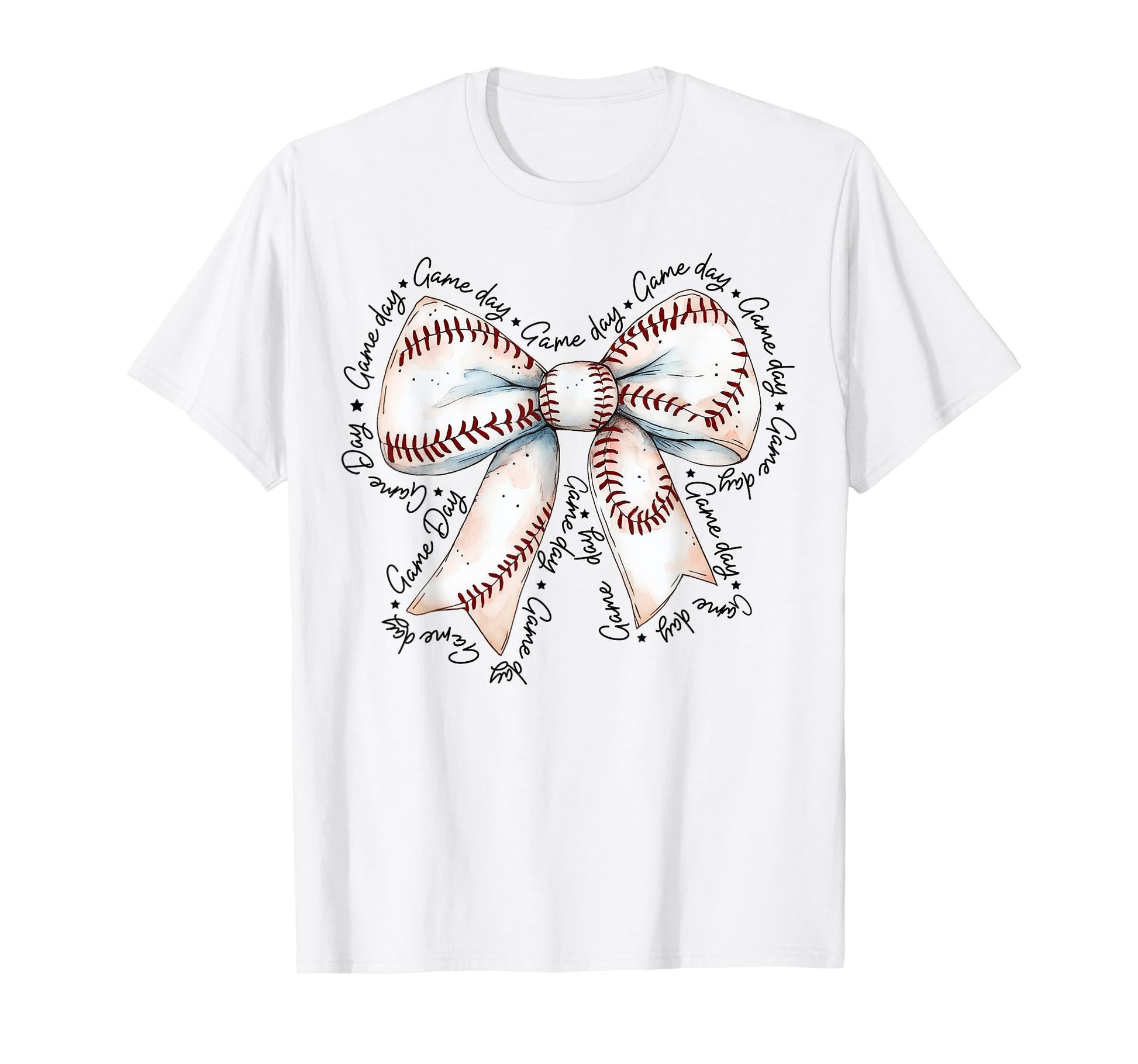 Coquette Baseball Game Day Baseball T-Shirt - Aesthetic Graphic for Adults - T-Shirt, Sweatshirt, Hoodie