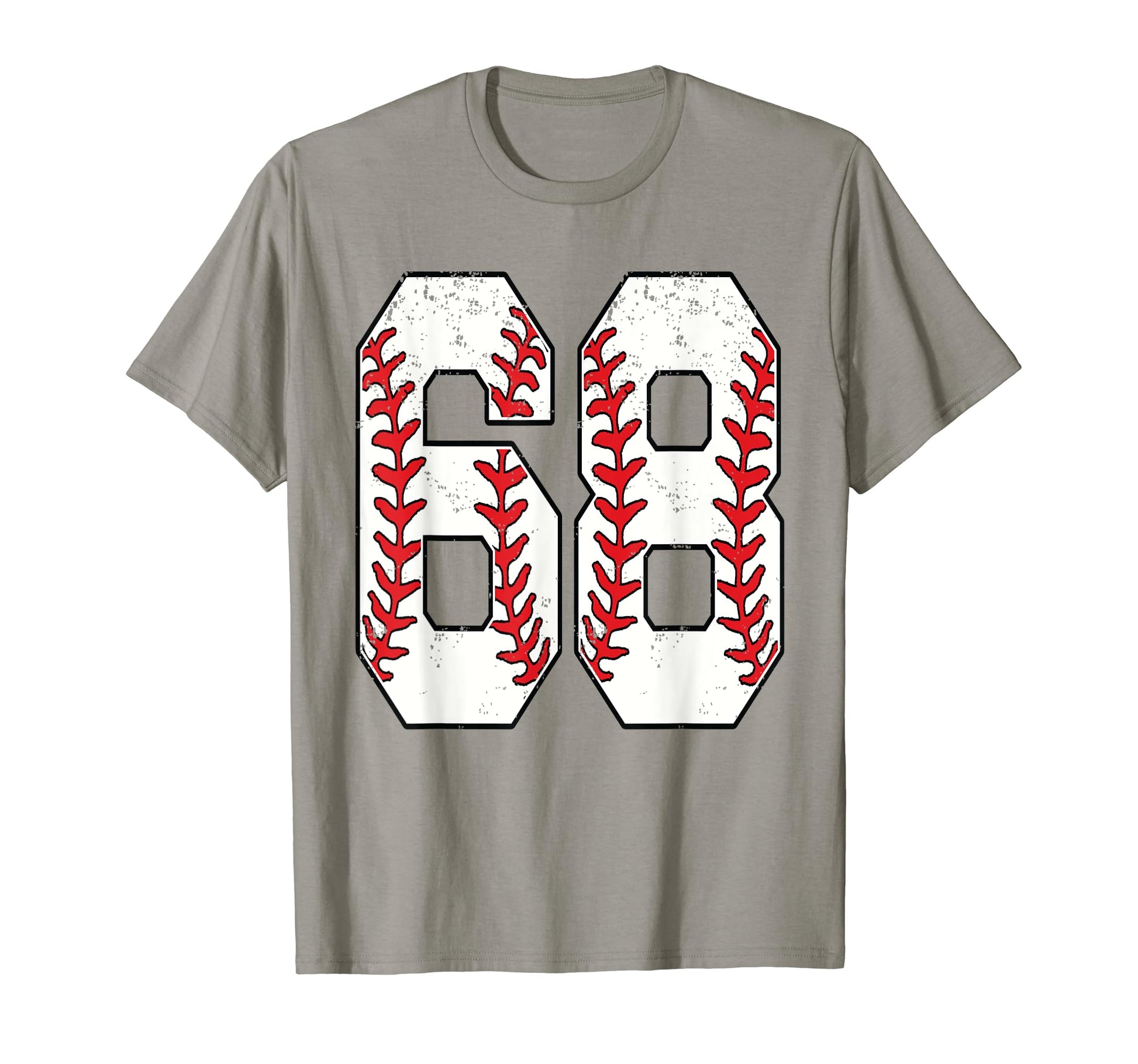 Number 68 Baseball 68 Jersey Number T-Shirt - Fun Novelty Design Unisex - T-Shirt, Sweatshirt, Hoodie