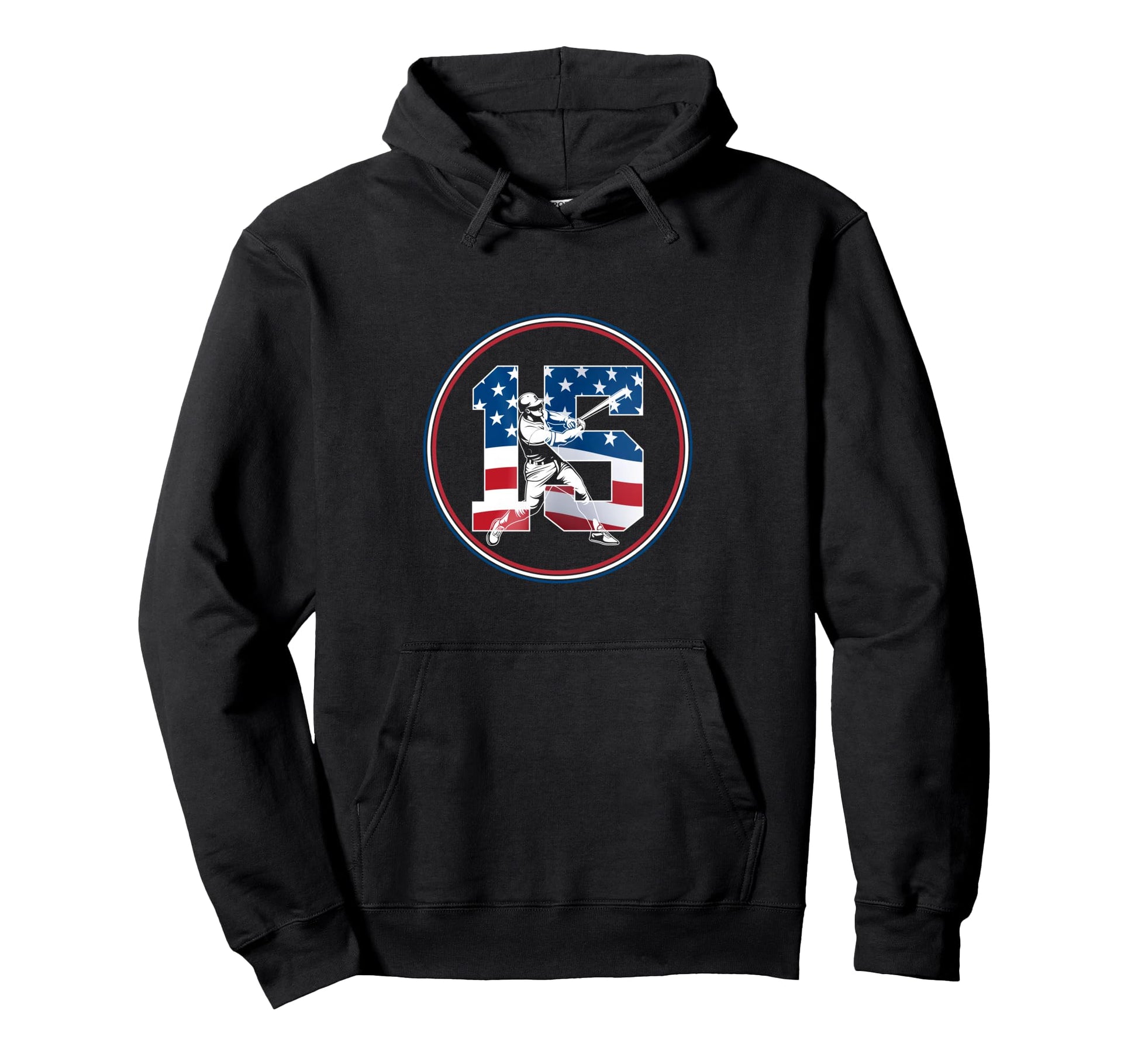 Number 15 Years Baseball 15Th Birthday Hoodie - Unique Graphic Men Women - T-Shirt, Sweatshirt, Hoodie