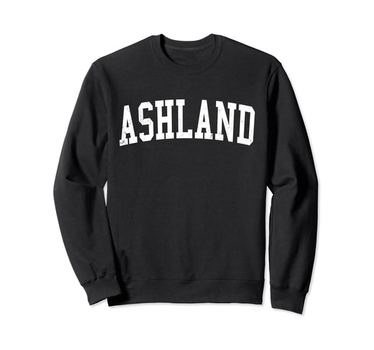 Ashland Ky Distressed White Sweatshirt - Fun Novelty Design Men Women - T-Shirt, Sweatshirt, Hoodie
