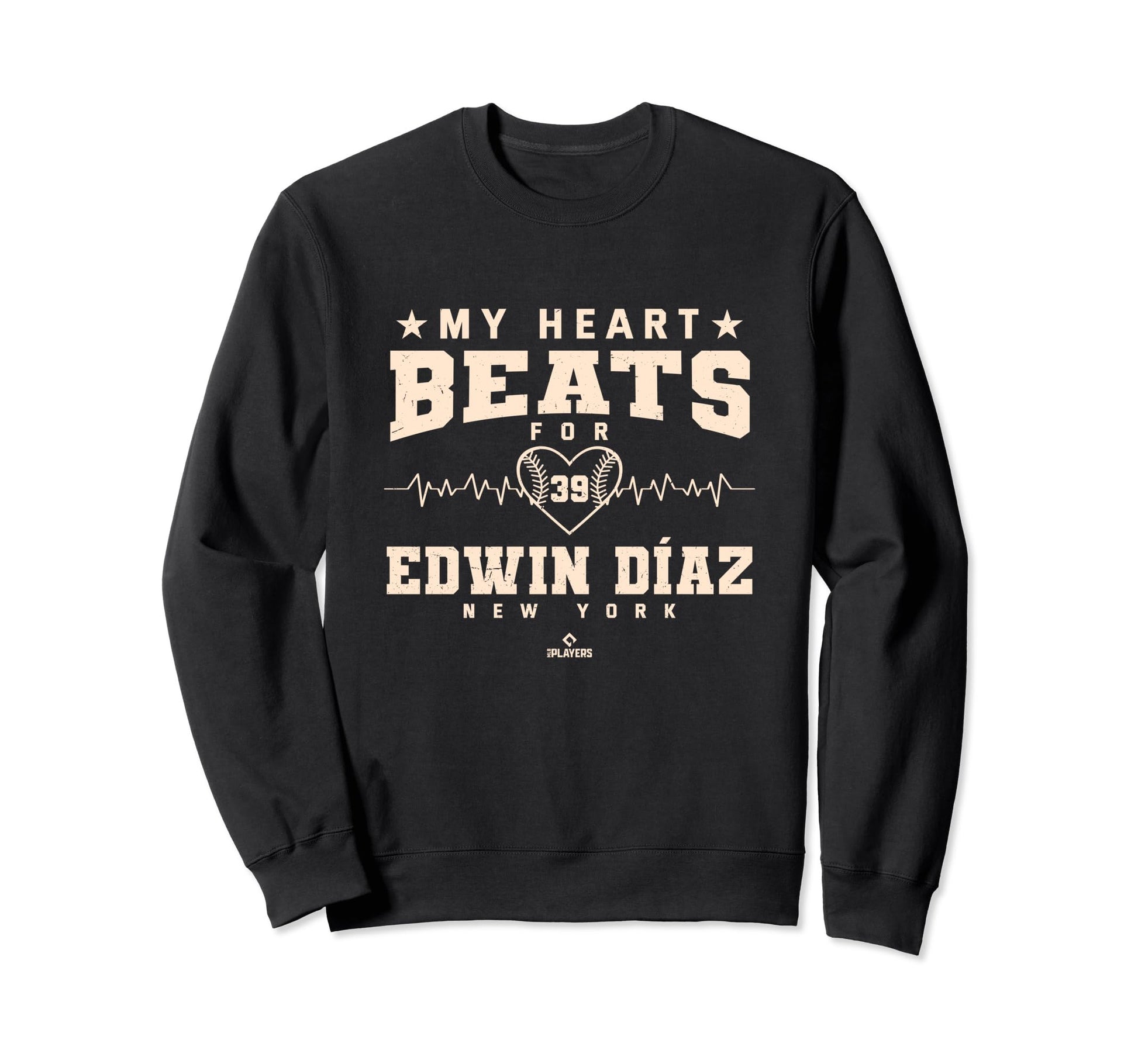 My Heart Beats Edwin Diaz Valentines Sweatshirt - Streetwear Style Unisex - T-Shirt, Sweatshirt, Hoodie