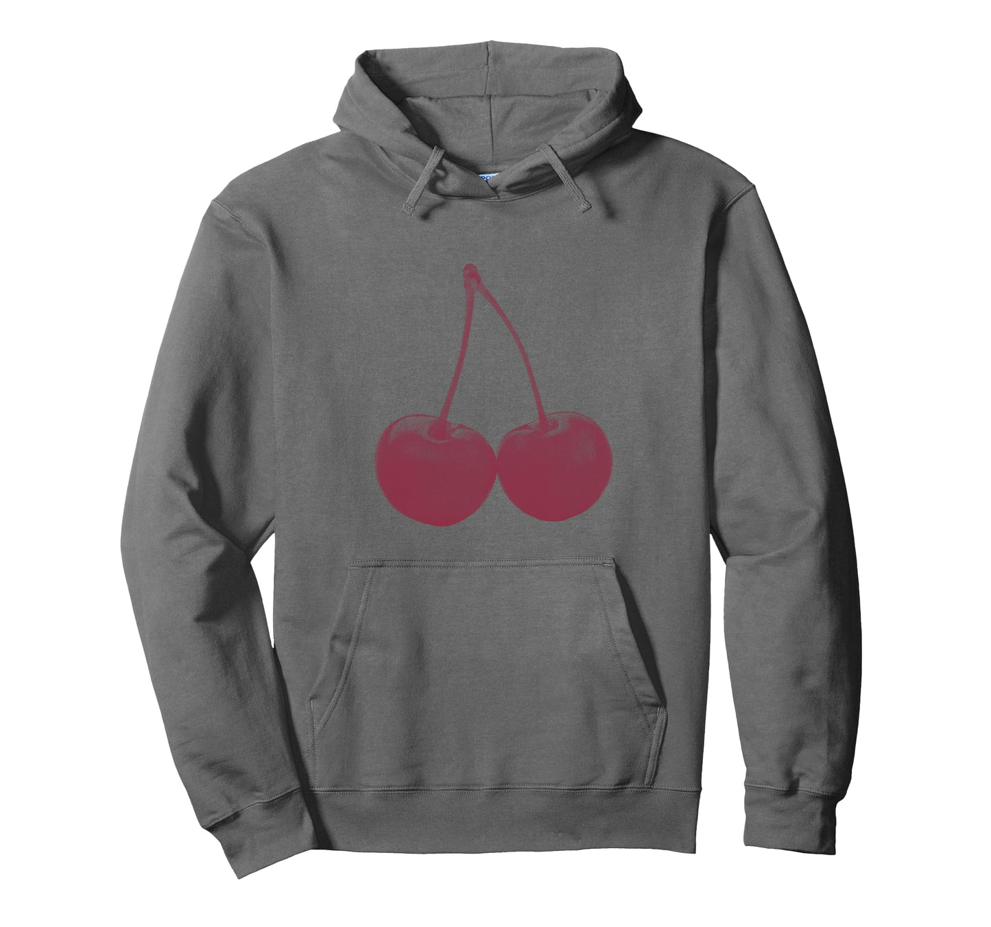 Stylish Cherries Red Y2K Aesthetic Hoodie - Minimalist Print for Adults - T-Shirt, Sweatshirt, Hoodie