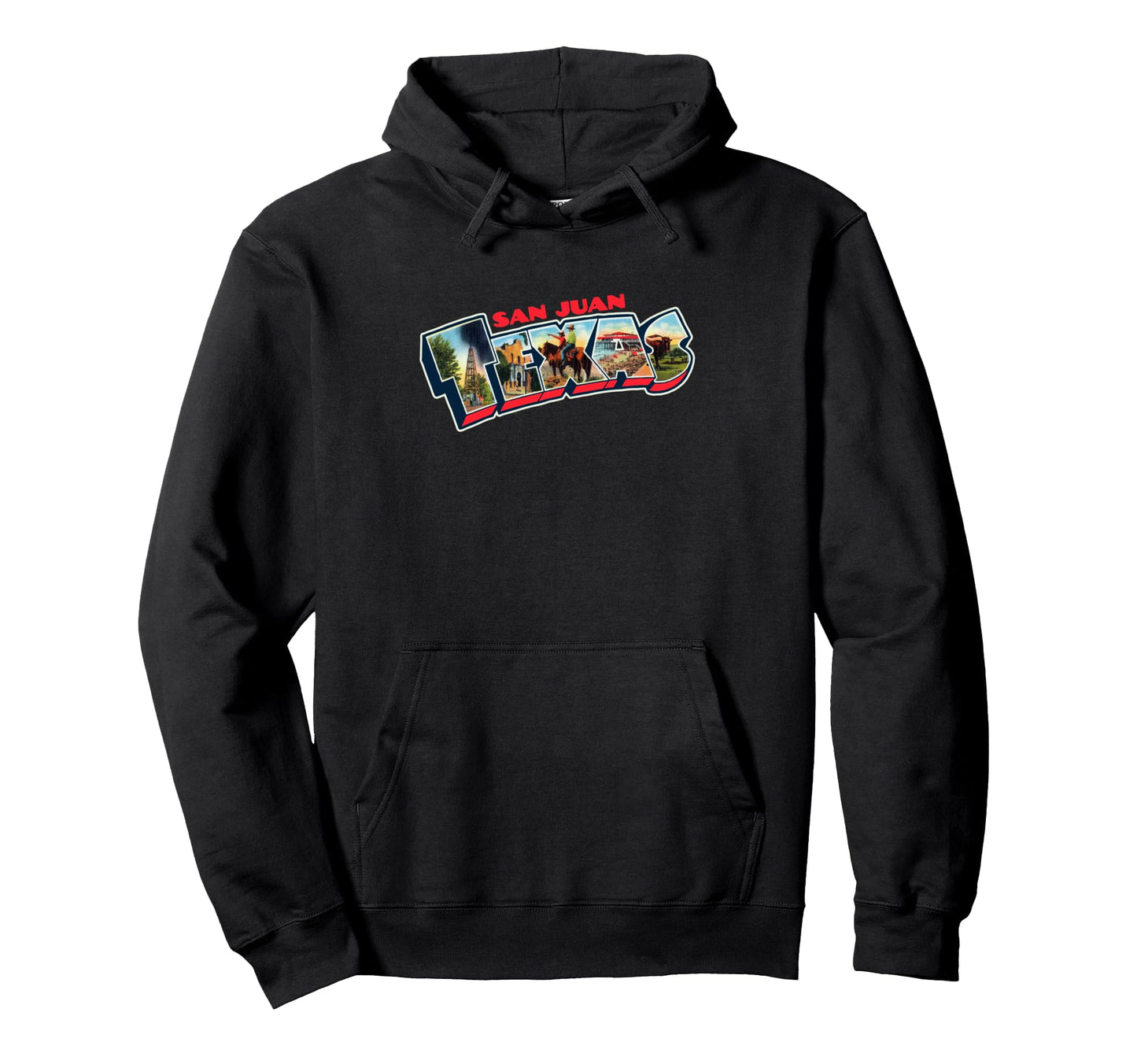 San Juan Texas Postcard Tpa Travel Logo Hoodie - Streetwear Style Unisex - T-Shirt, Sweatshirt, Hoodie