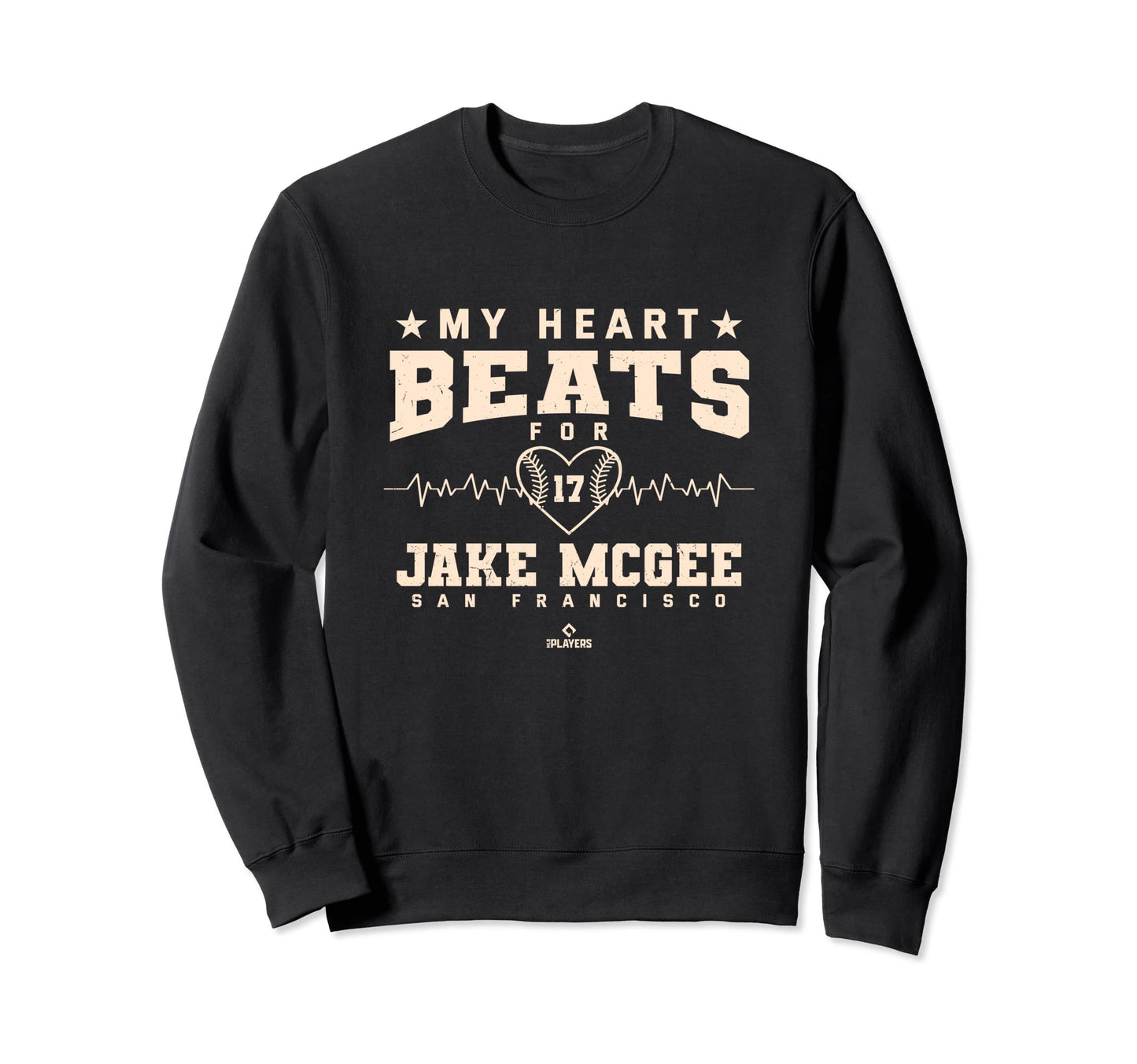 My Heart Beats Jake Mcgee Baseball Sweatshirt - Novelty Apparel Men Women - T-Shirt, Sweatshirt, Hoodie