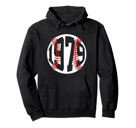 1979 Baseball 47Th Birthday Hoodie - Fun Novelty Design Unisex - T-Shirt, Sweatshirt, Hoodie