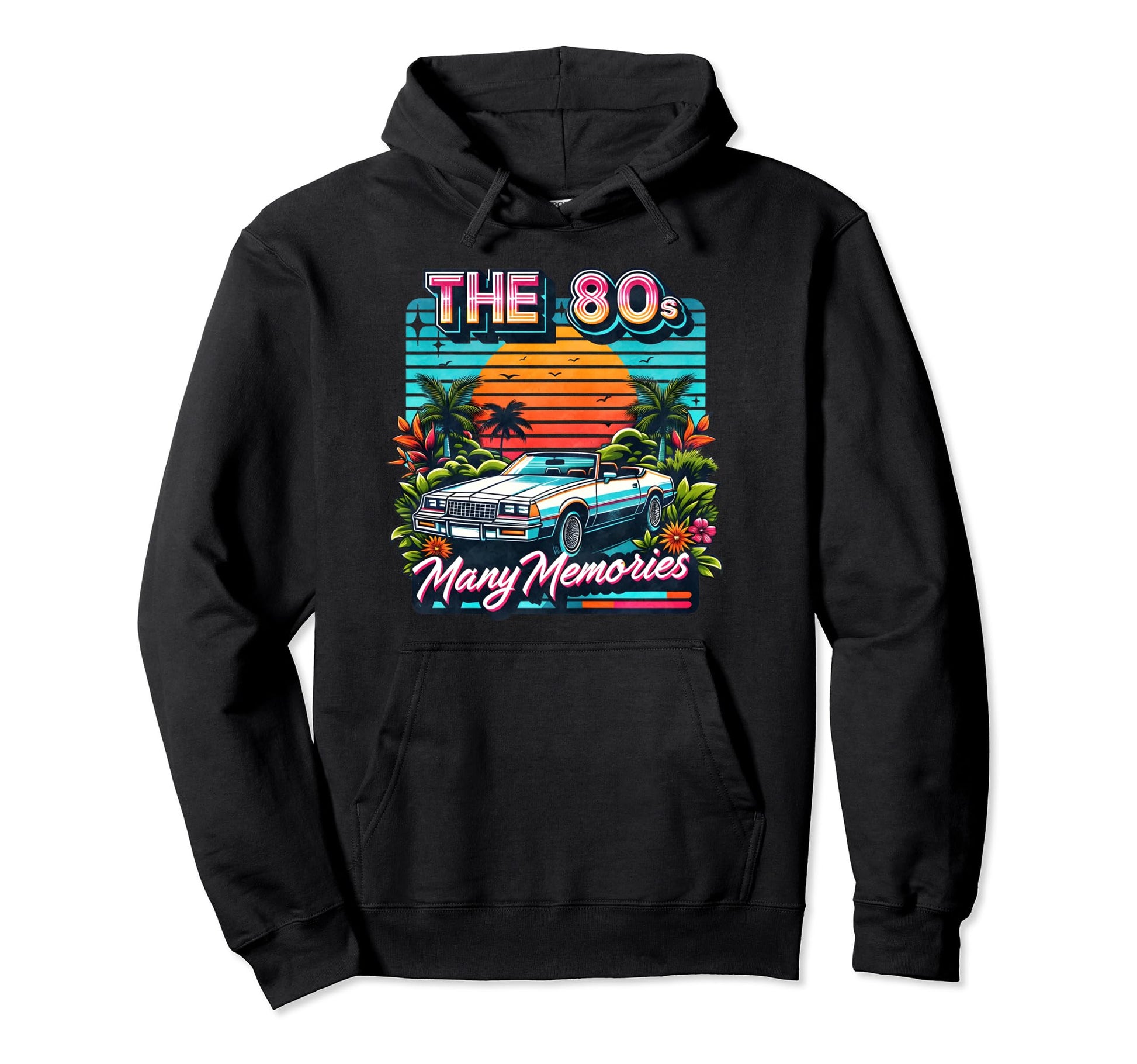 80S Many Memories Synthwave Culture Hoodie - Unique Graphic for Adults - T-Shirt, Sweatshirt, Hoodie
