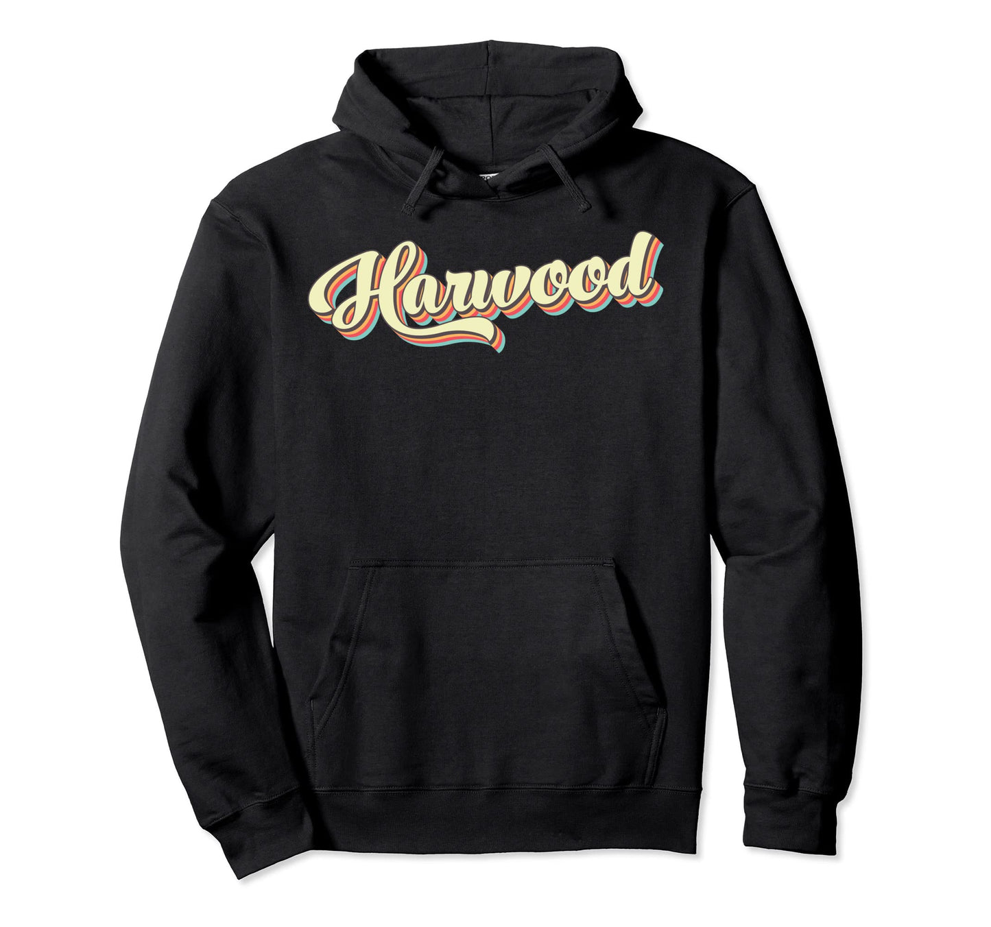 Harwood Art Baseball Font Hoodie - Minimalist Print Men Women - T-Shirt, Sweatshirt, Hoodie