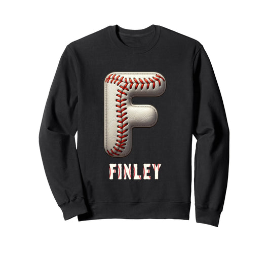 Baseball Home Run John Initial Sweatshirt - Trendy Graphic Men Women - T-Shirt, Sweatshirt, Hoodie