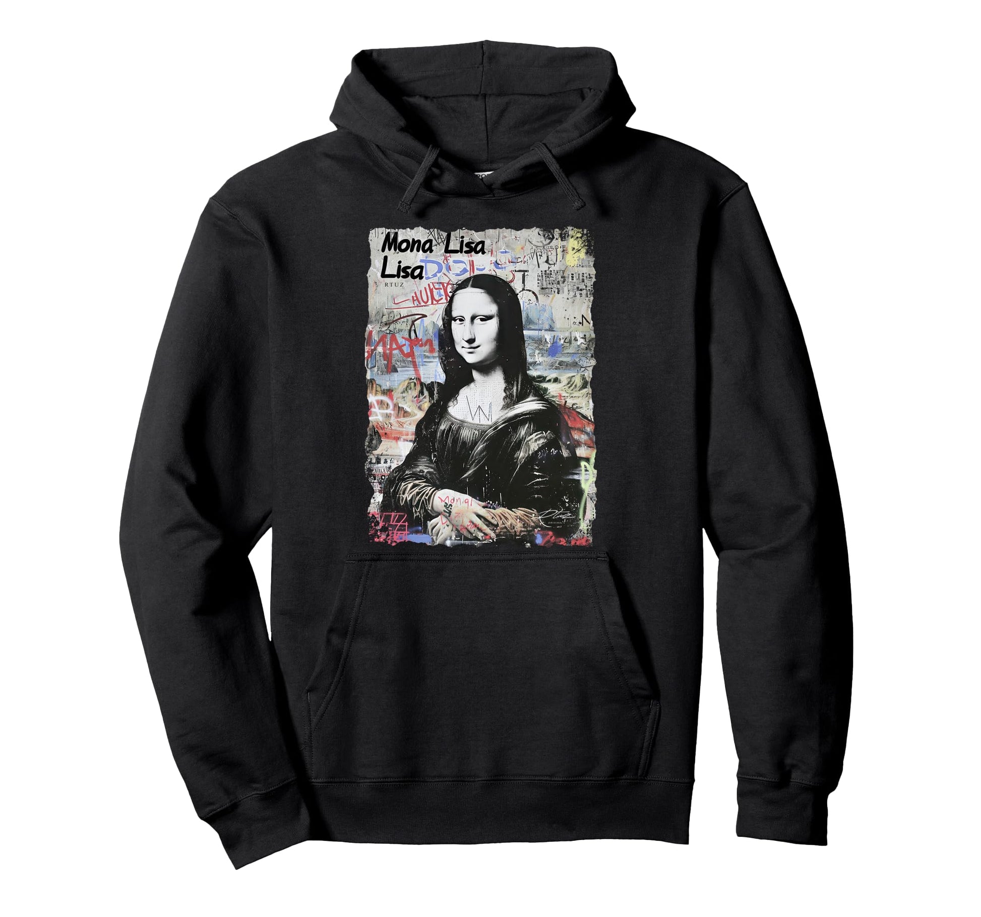 Mona Lisa Aesthetic Y2K Streetwear Hoodie - Streetwear Style for Adults - T-Shirt, Sweatshirt, Hoodie