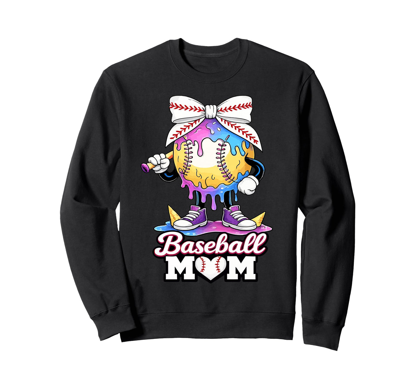 Coquette Baseball Ice Cream Sweatshirt - Casual Everyday Wear Men Women - T-Shirt, Sweatshirt, Hoodie