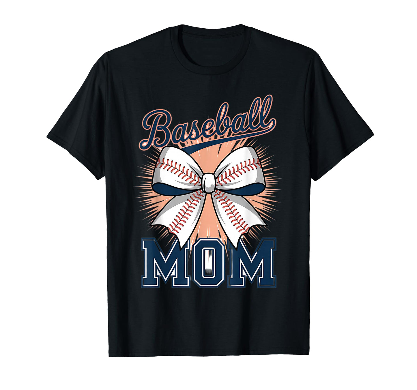 Baseball Mom Coquette Bow T-Shirt - Trendy Graphic Men Women - T-Shirt, Sweatshirt, Hoodie