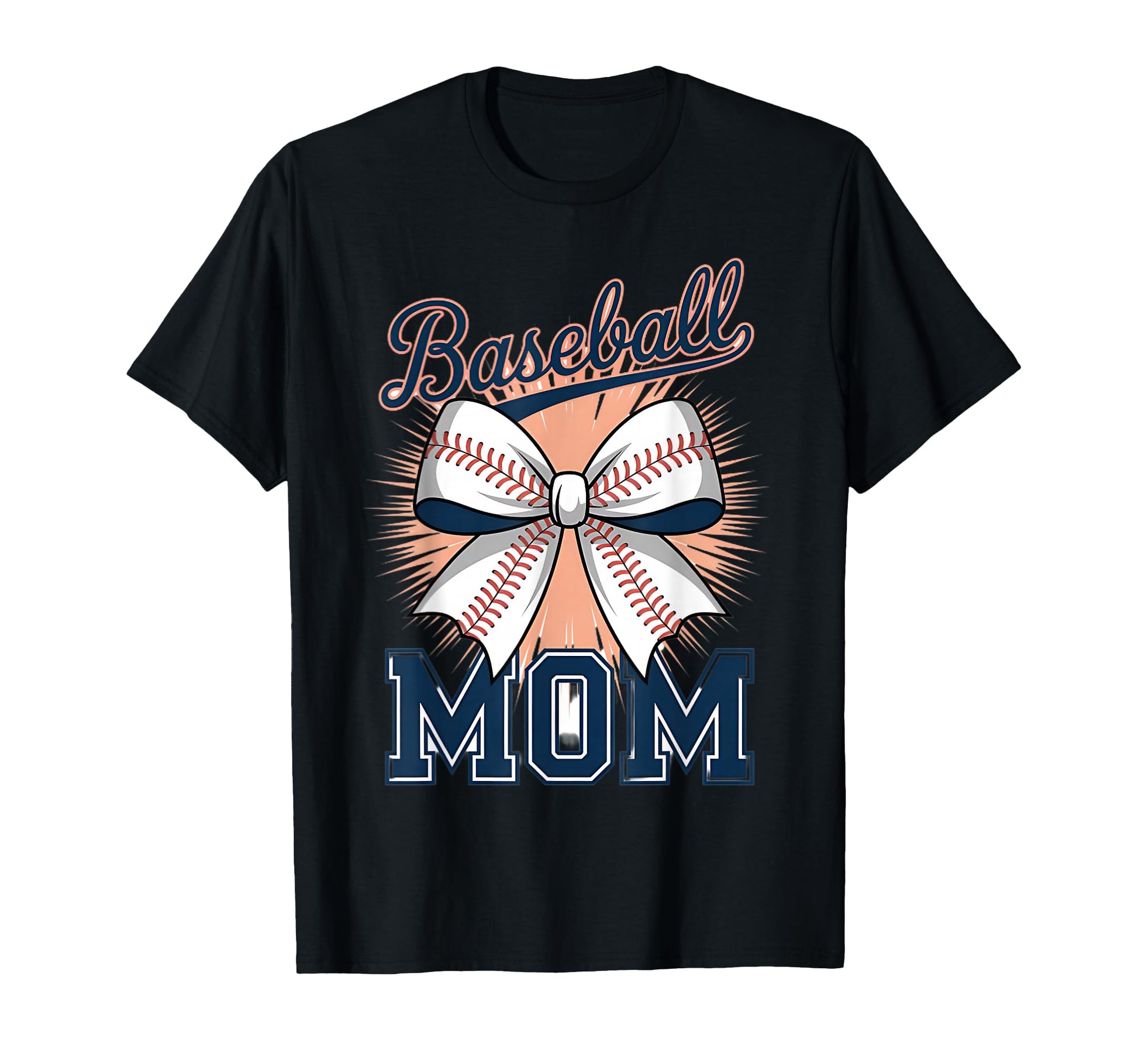 Baseball Mom Coquette Bow T-Shirt - Trendy Graphic Men Women - T-Shirt, Sweatshirt, Hoodie