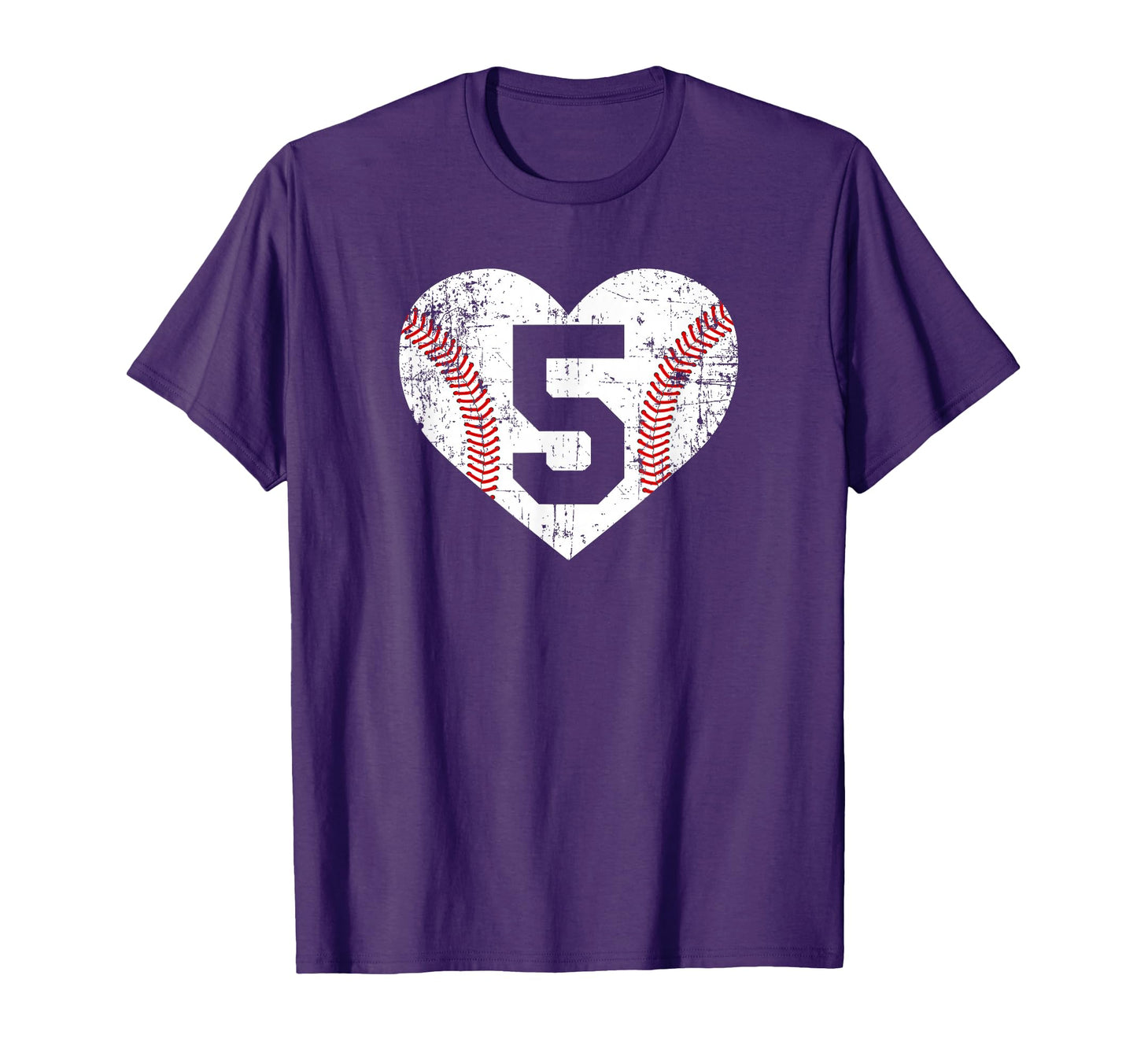 Baseball 5 Jersey Number T-Shirt - Fun Novelty Design Unisex - T-Shirt, Sweatshirt, Hoodie