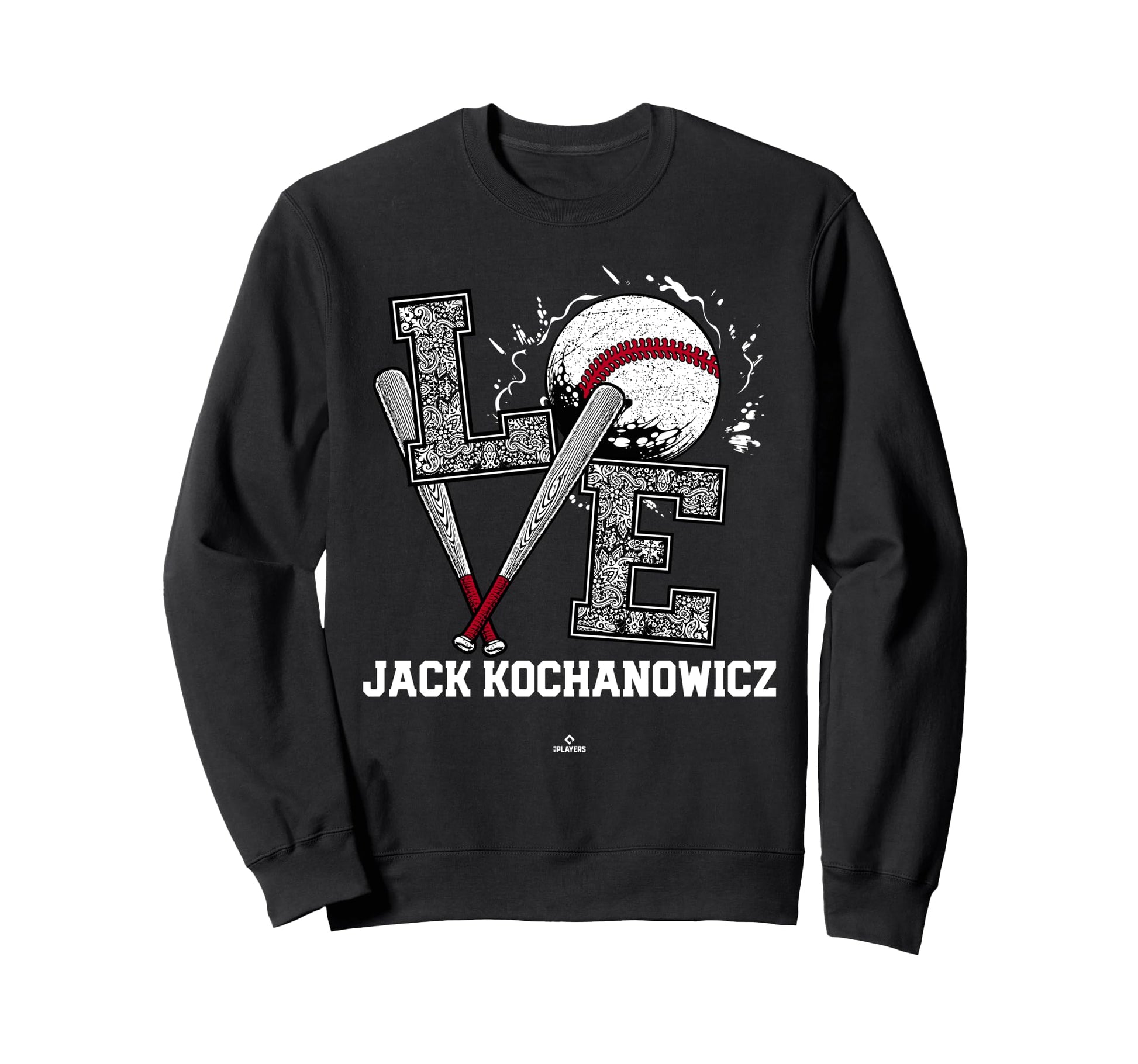 Distressed Baseball Love Jack Sweatshirt - Unique Graphic for Adults - T-Shirt, Sweatshirt, Hoodie